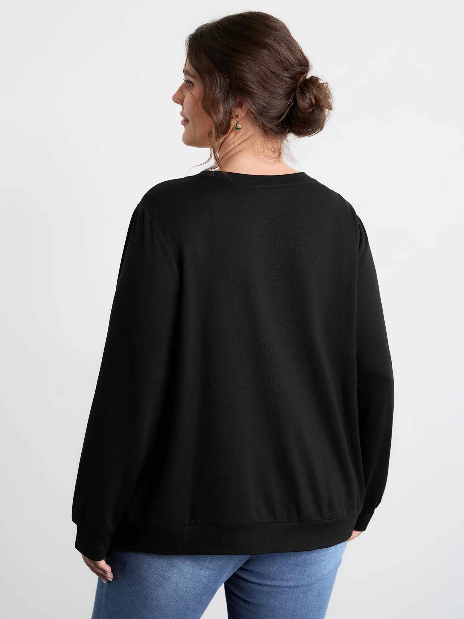 Supersoft Sequin Embroidery Sweatshirt - Image 4