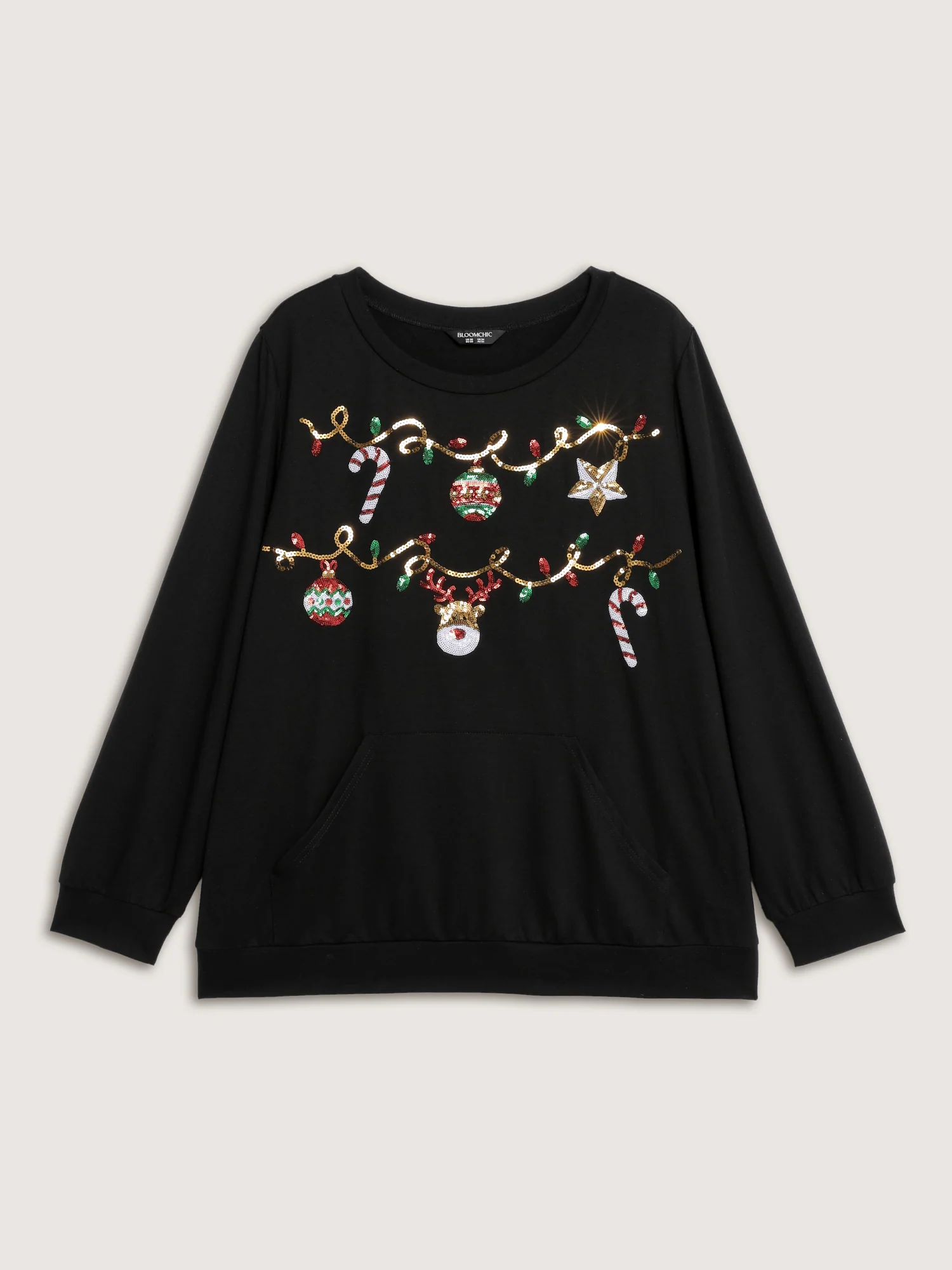 Supersoft Sequin Embroidery Sweatshirt - Image 7