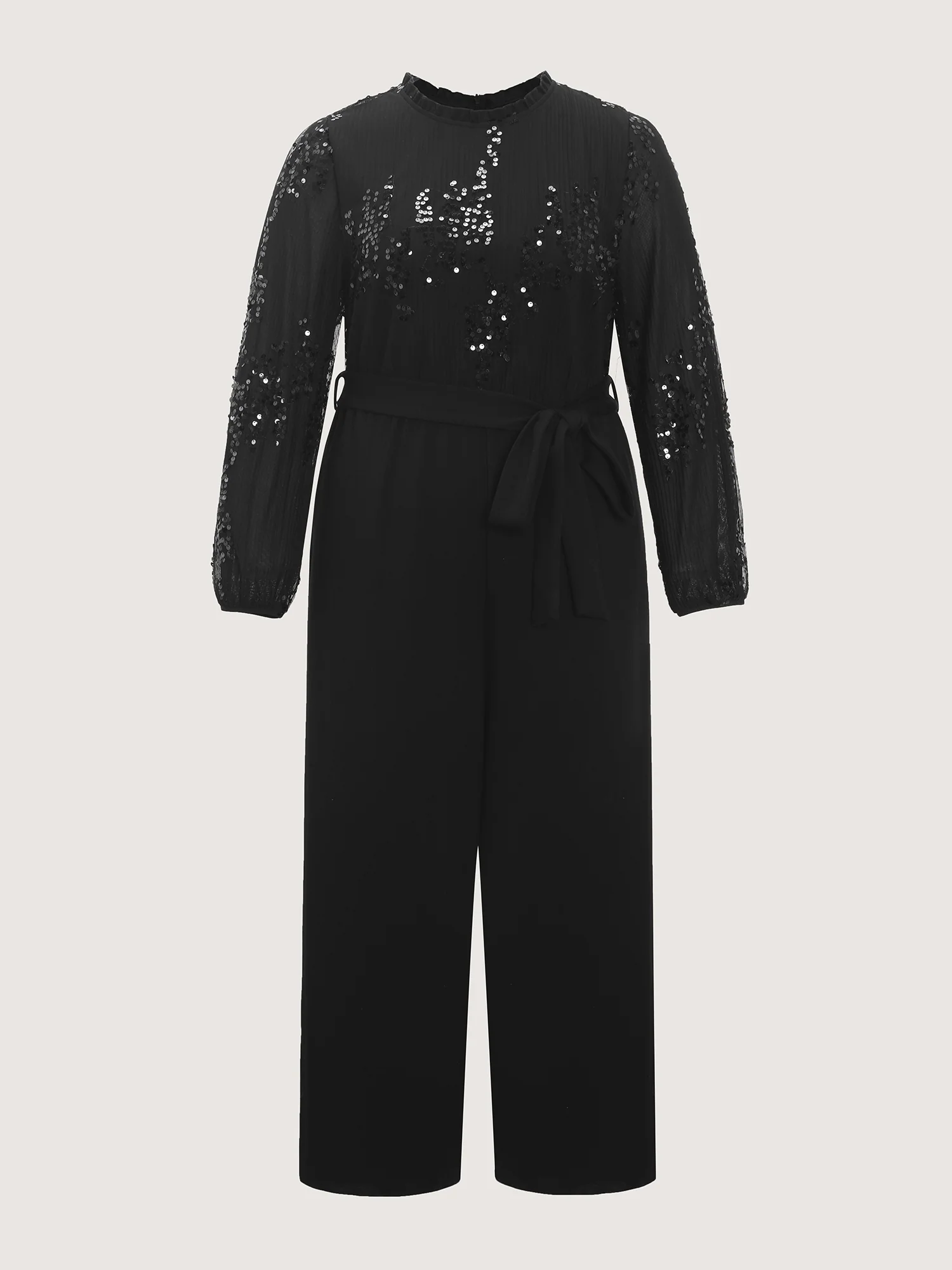 Supersoft Sequin Waist-Tie Jumpsuit - Image 7