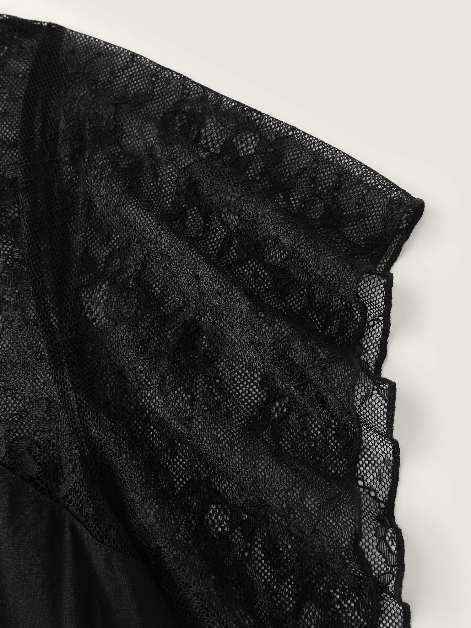 Supersoft Sheer Lace Neckline Maxi Dress - Image 6