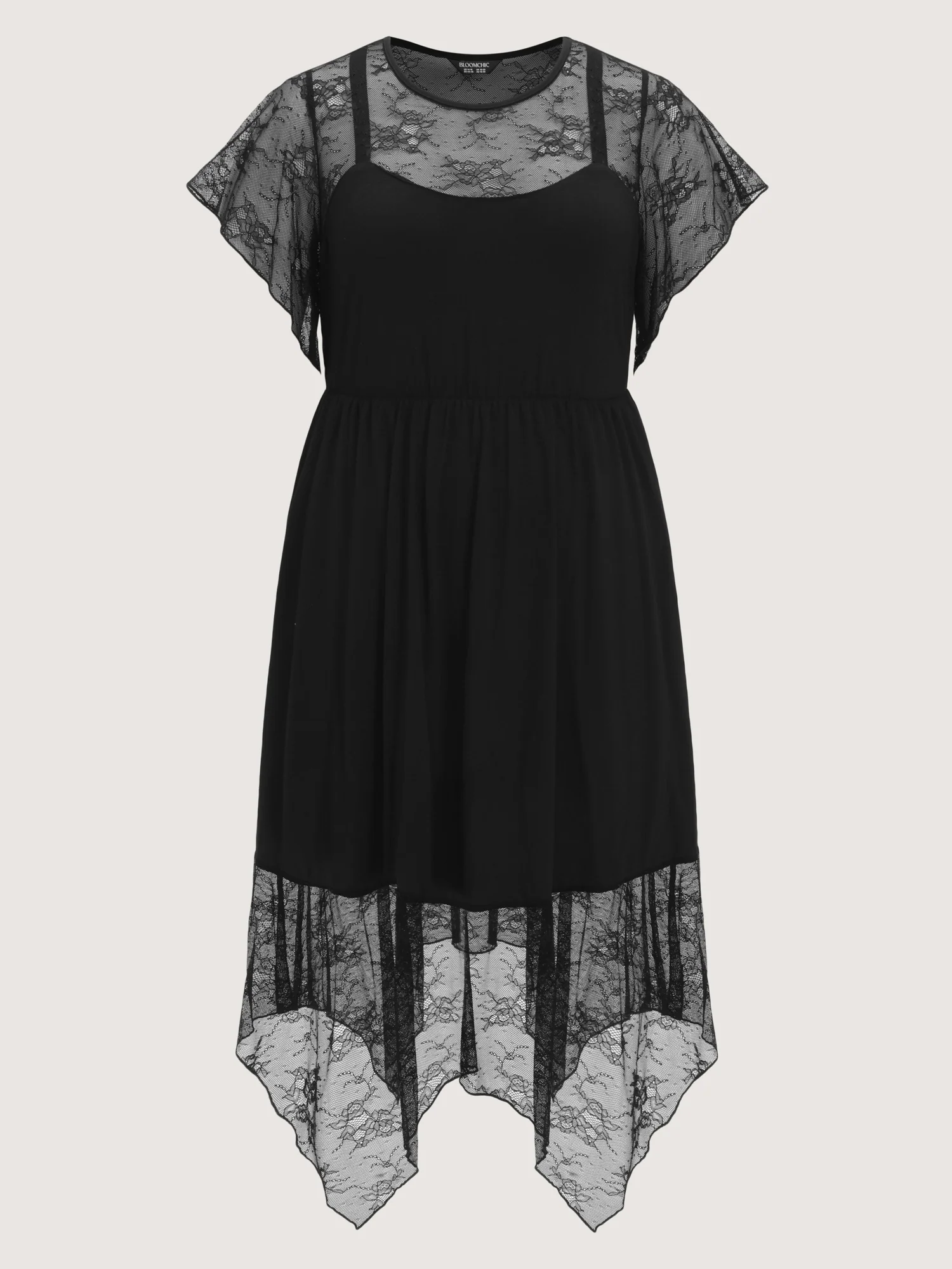 Supersoft Sheer Lace Neckline Maxi Dress - Image 7