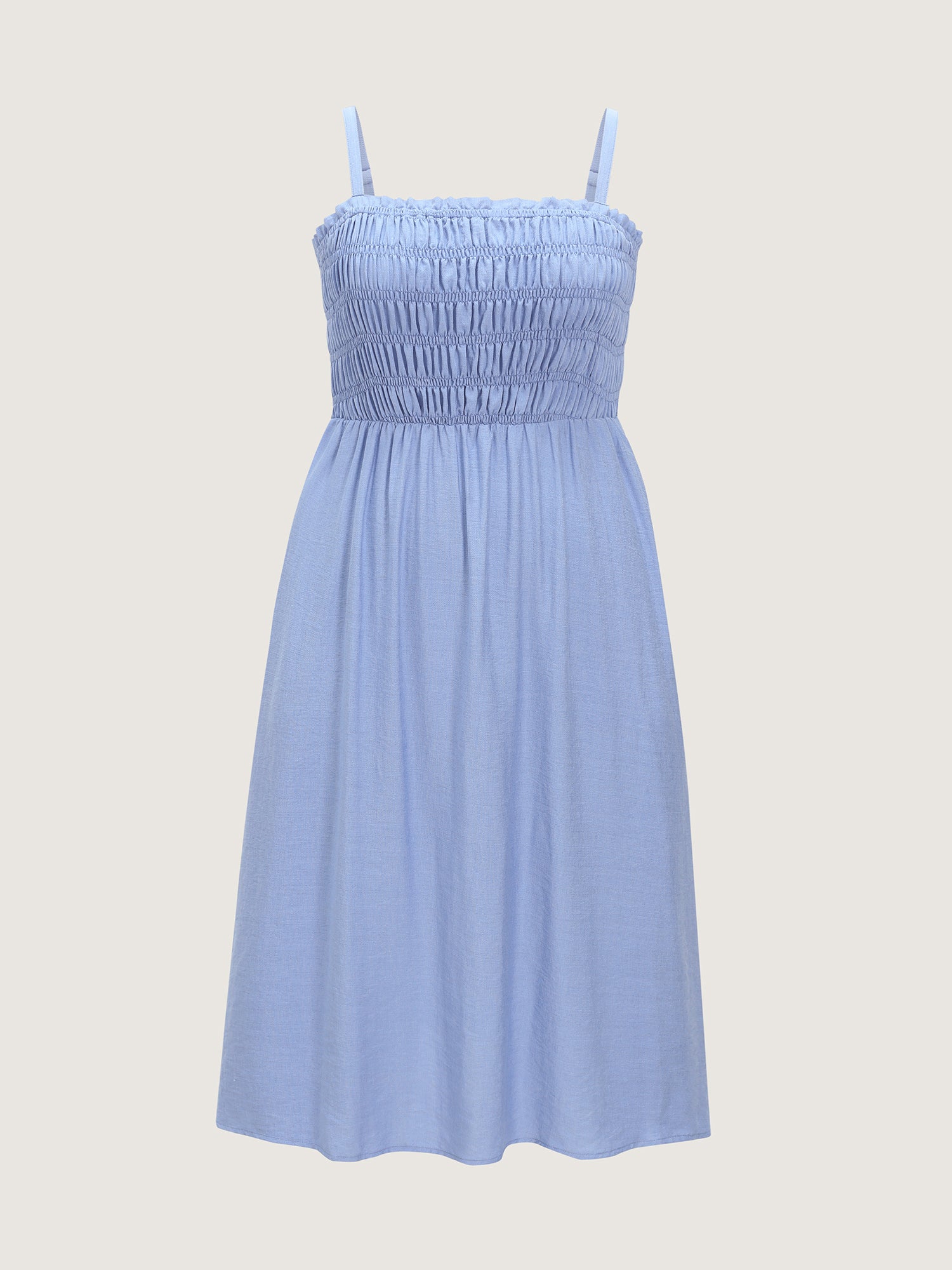 Supersoft Shirred Bodice Fit And Flare Midi Dress - Image 6