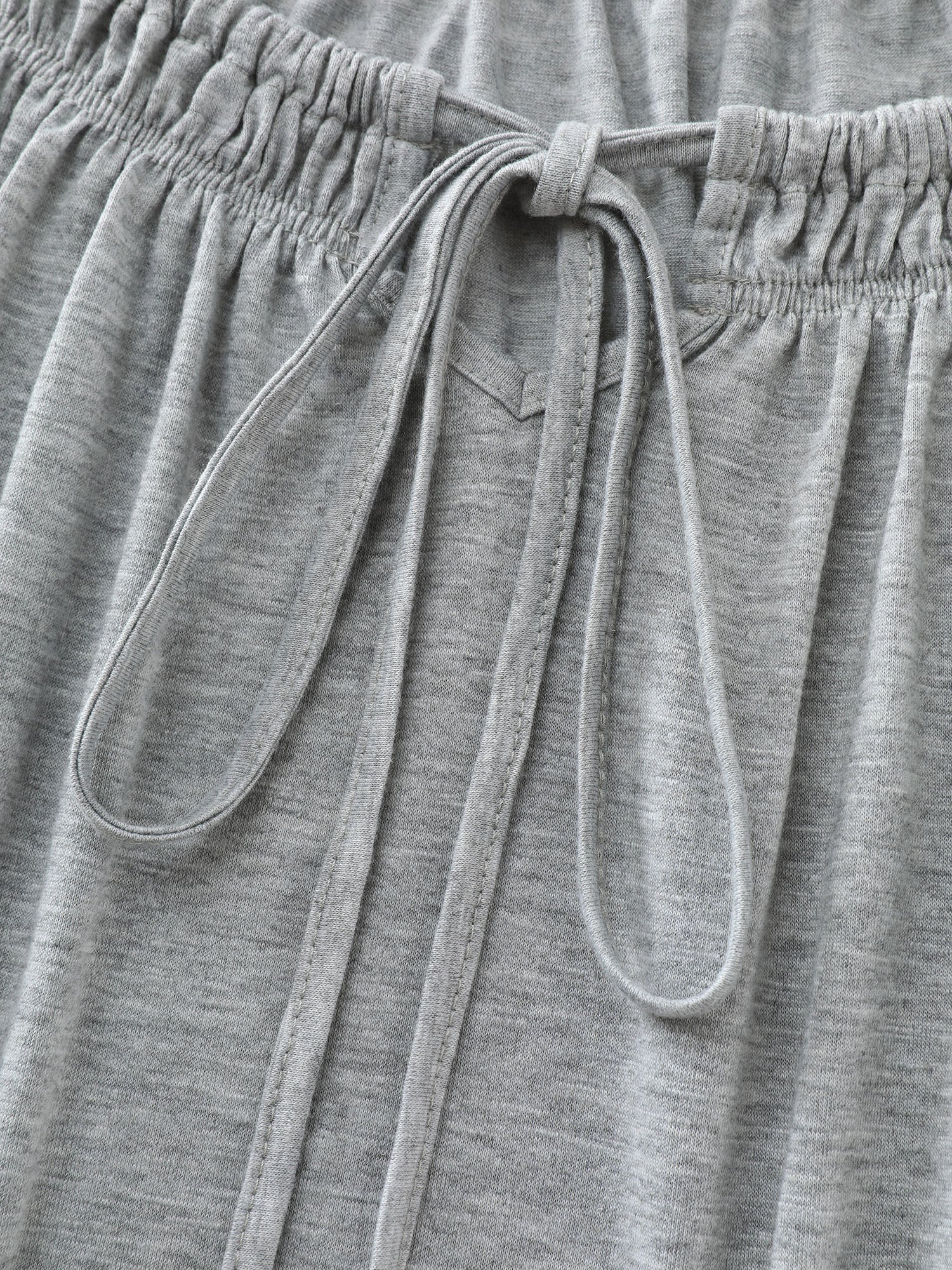 Supersoft Shirred Drawstring Neckline Flowy Top - Image 9