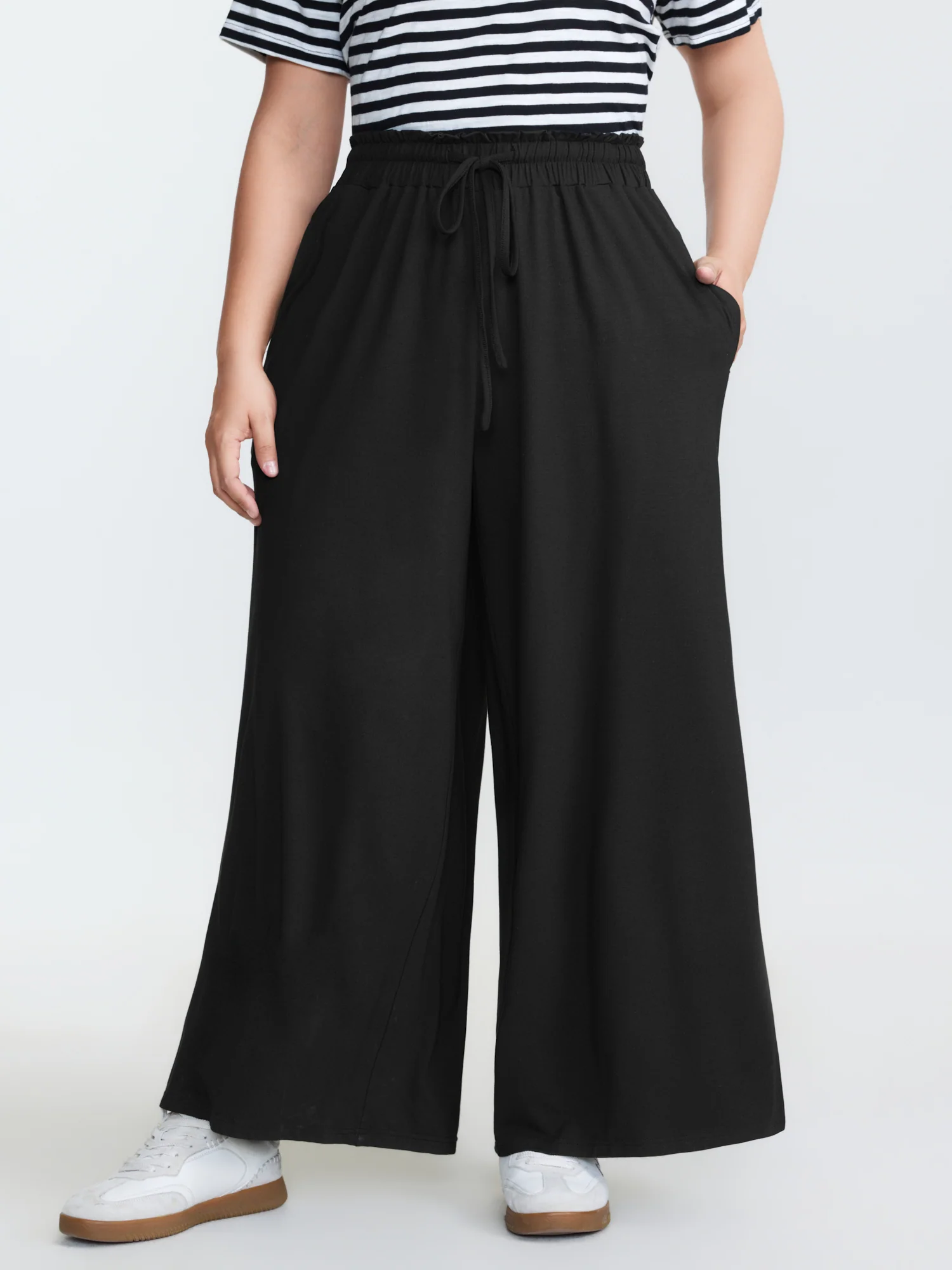 Supersoft Shirred Drawstring Waist Pants