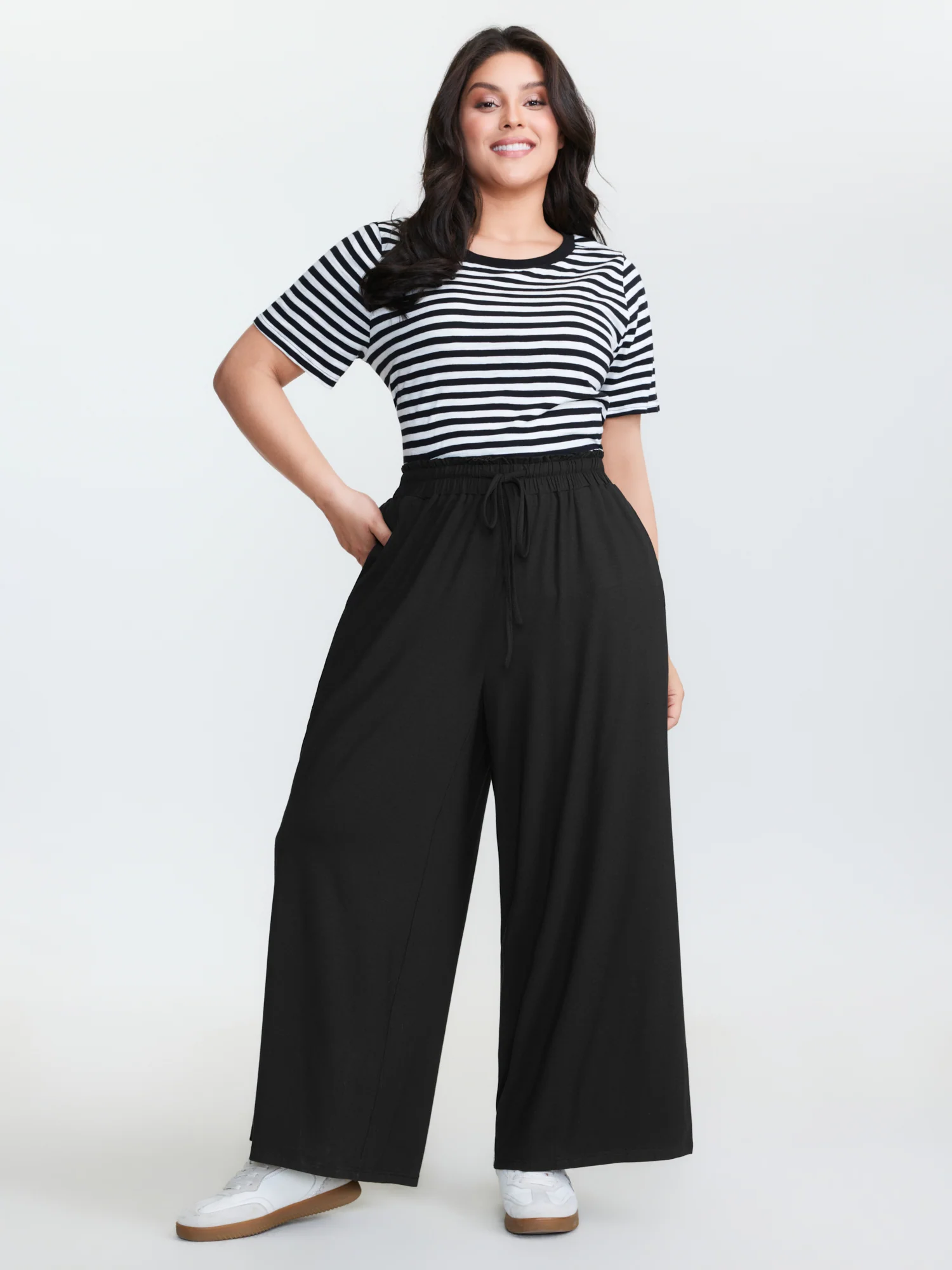 Supersoft Shirred Drawstring Waist Pants - Image 2
