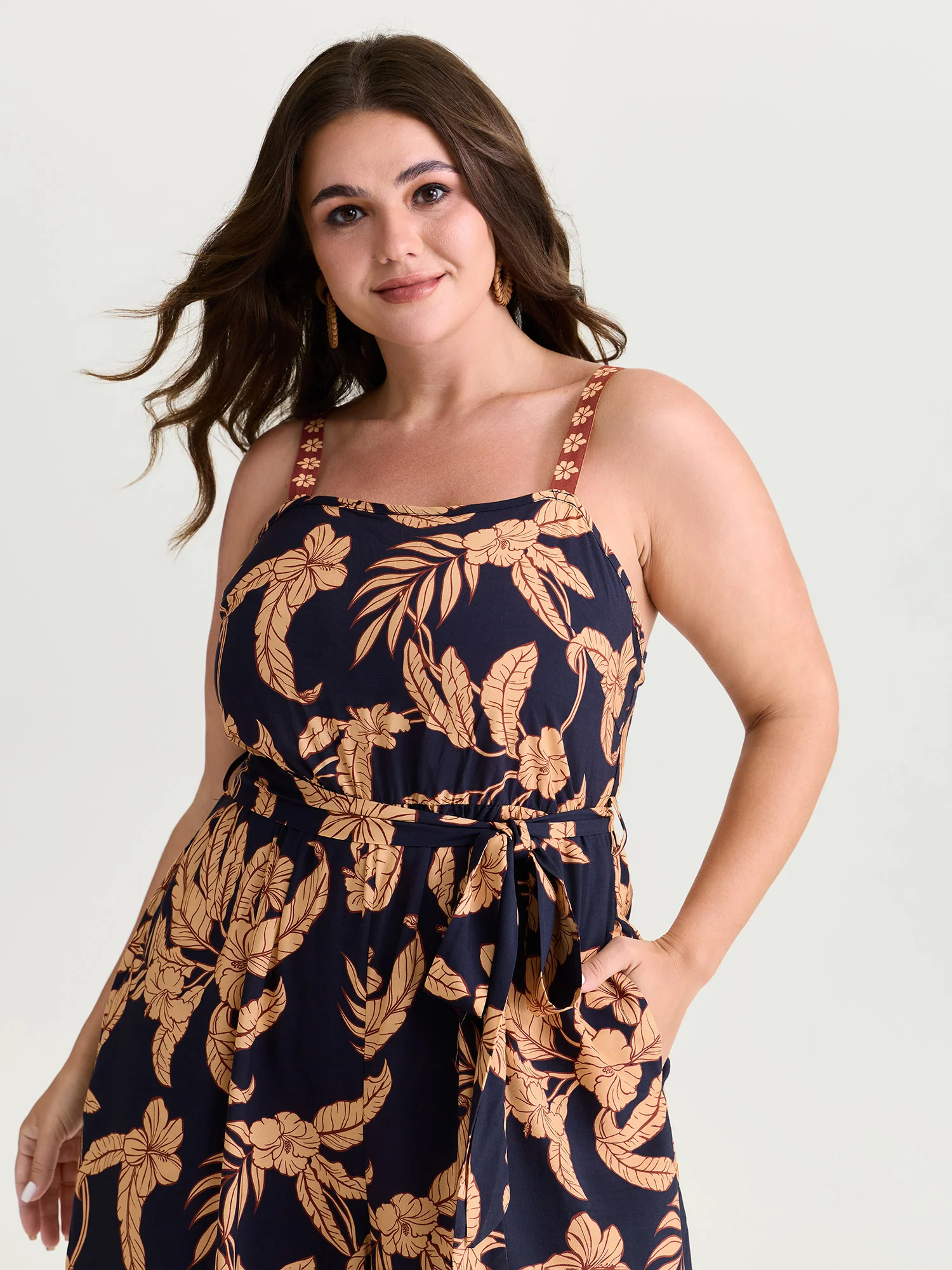 Supersoft Silhouette Flower Cami Jumpsuit - Image 2