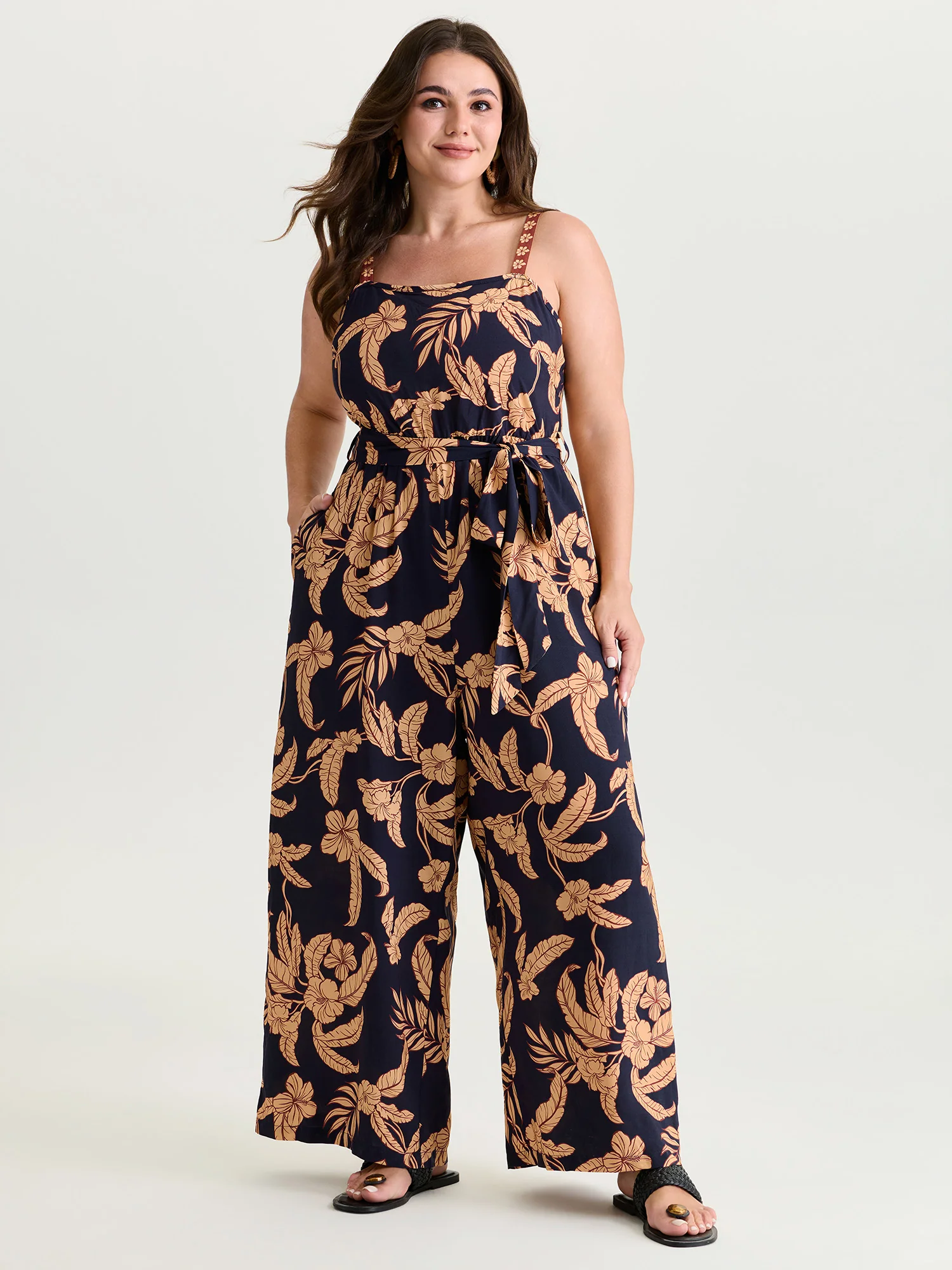 Supersoft Silhouette Flower Cami Jumpsuit - Image 3