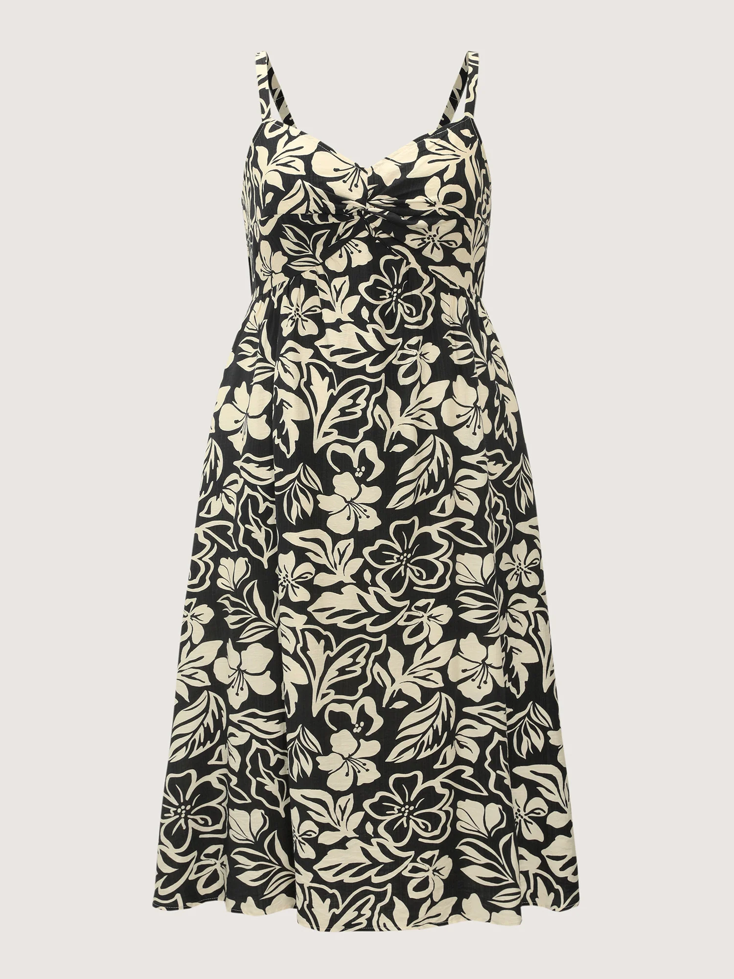 Supersoft Silhouette Flower Print Midi Dress - Image 7
