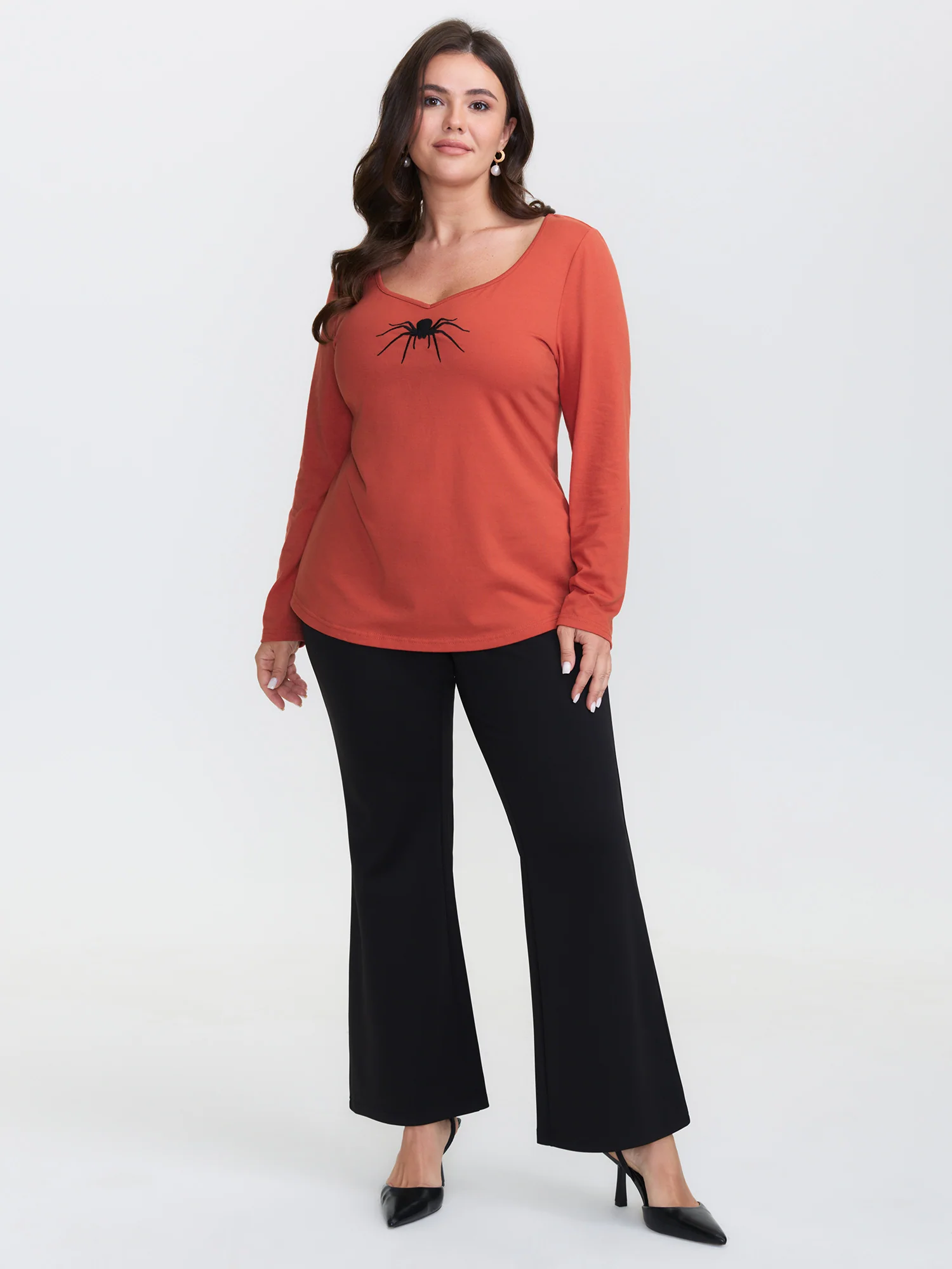 Supersoft Spider Embroidery T-Shirt - Image 3