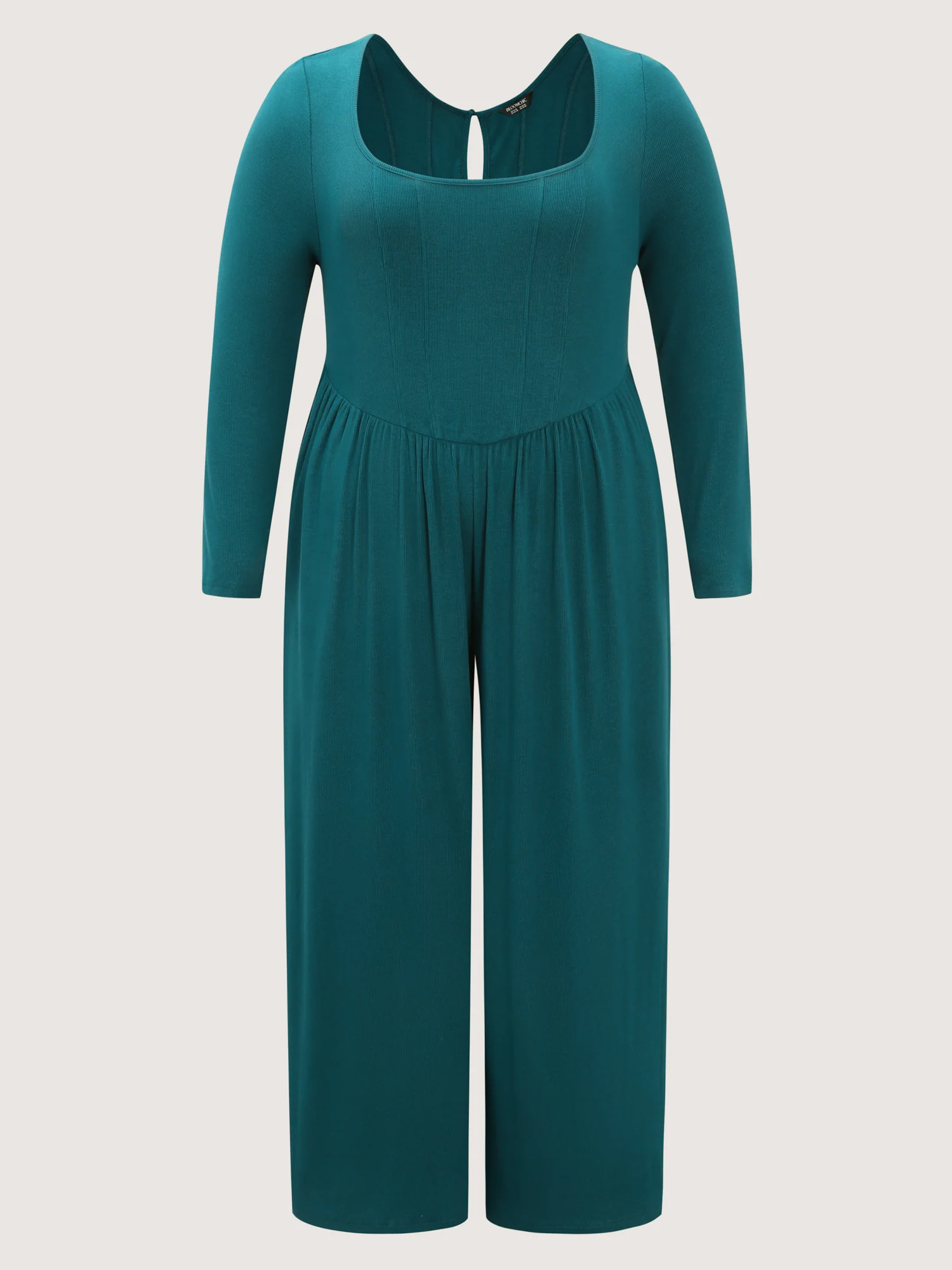 Supersoft Square Neck Smocked Waist Jumpsuit - Image 9