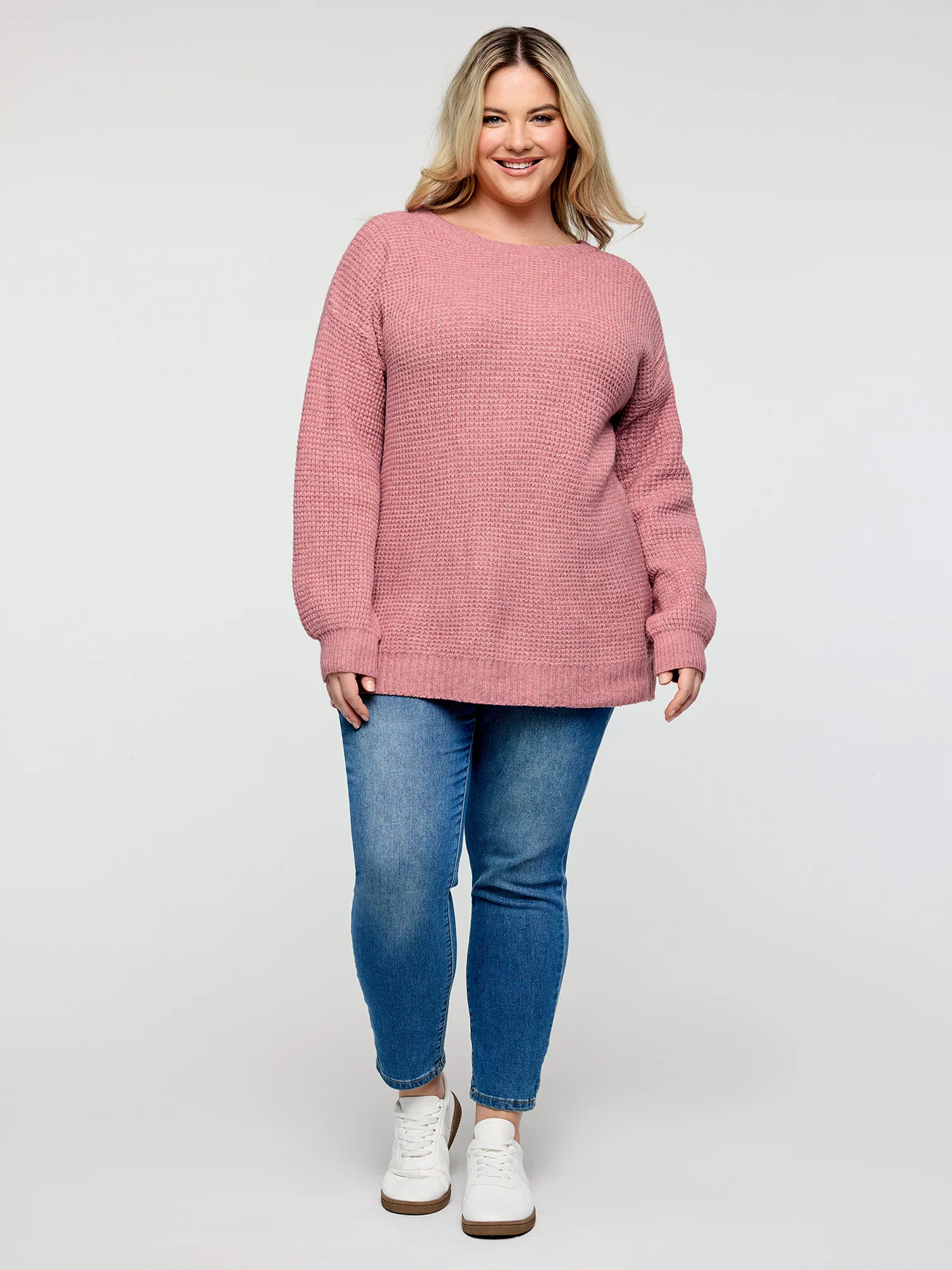 Supersoft Stretchy Bowtie Back Textured Pullover - Image 3