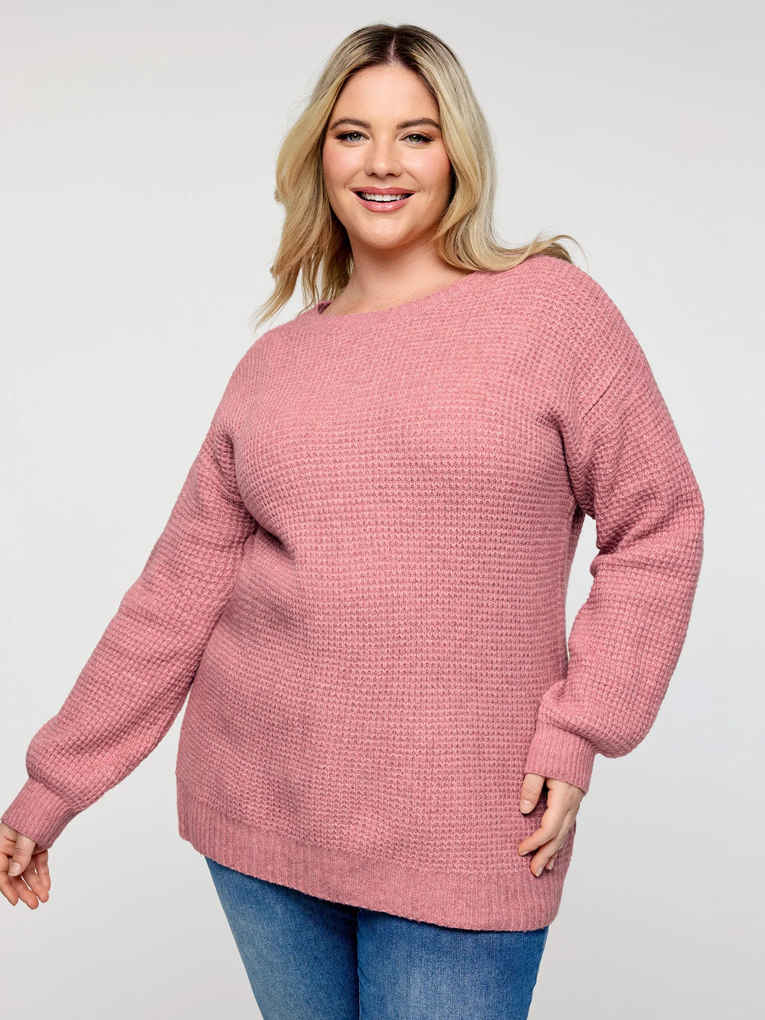 Supersoft Stretchy Bowtie Back Textured Pullover - Image 4
