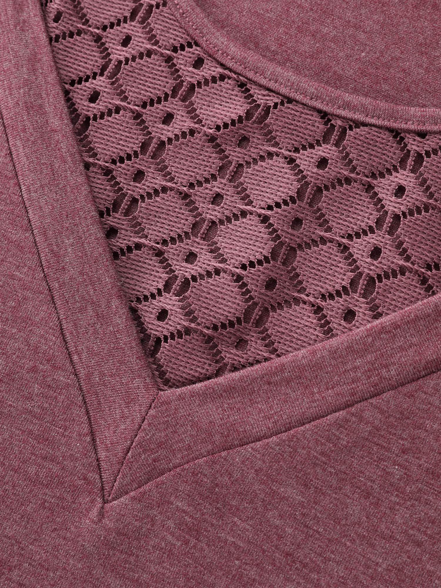 Supersoft Stretchy Cut-Out Neckline Plain T-Shirt - Image 5