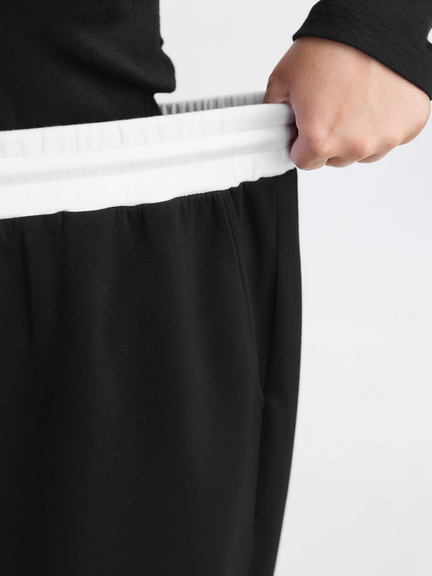 Supersoft Stretchy Drawstring Wide Waistband Pants - Image 4