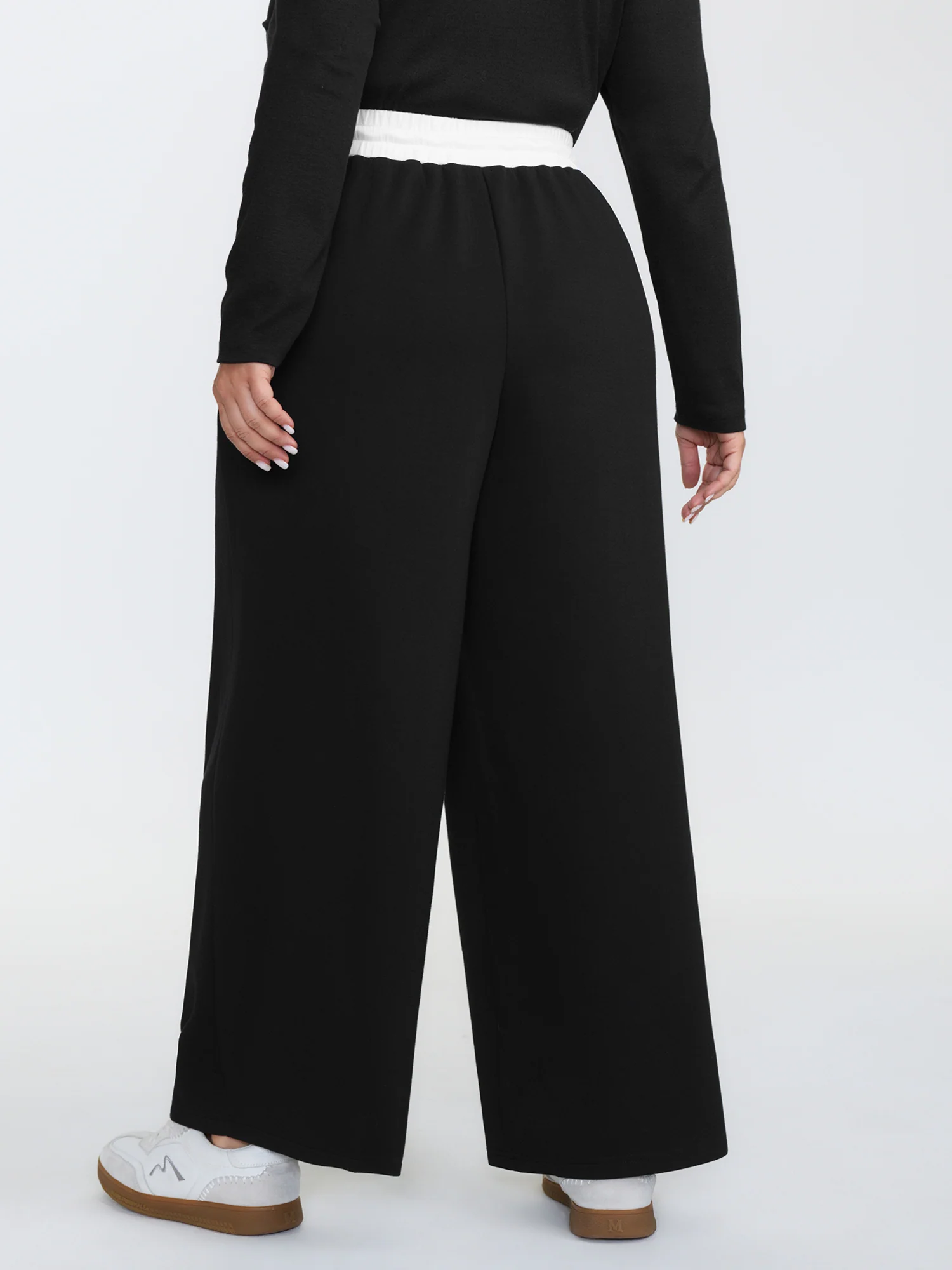Supersoft Stretchy Drawstring Wide Waistband Pants - Image 5