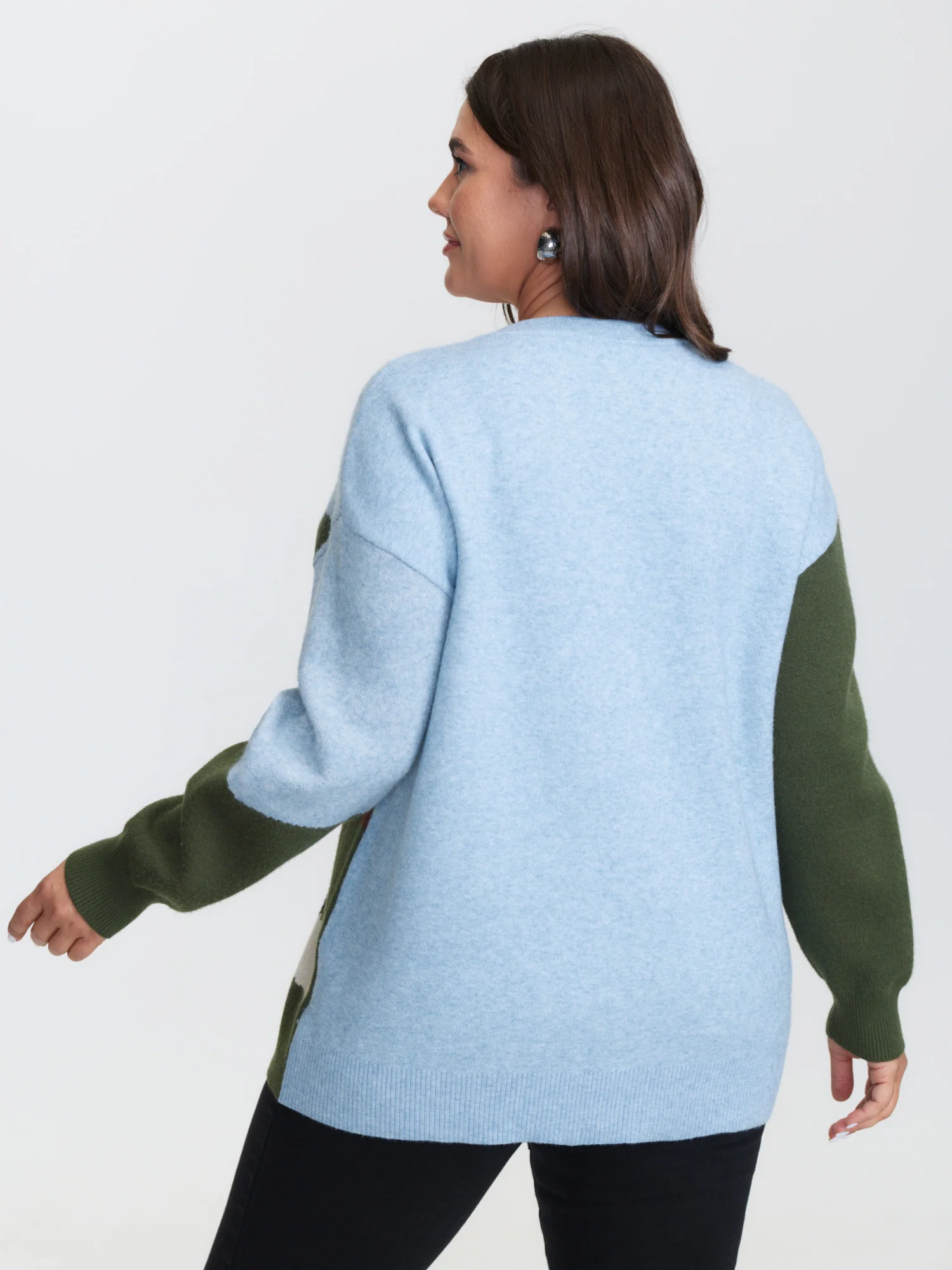 Supersoft Stretchy Farmhouse Pattern Pullover - Image 4