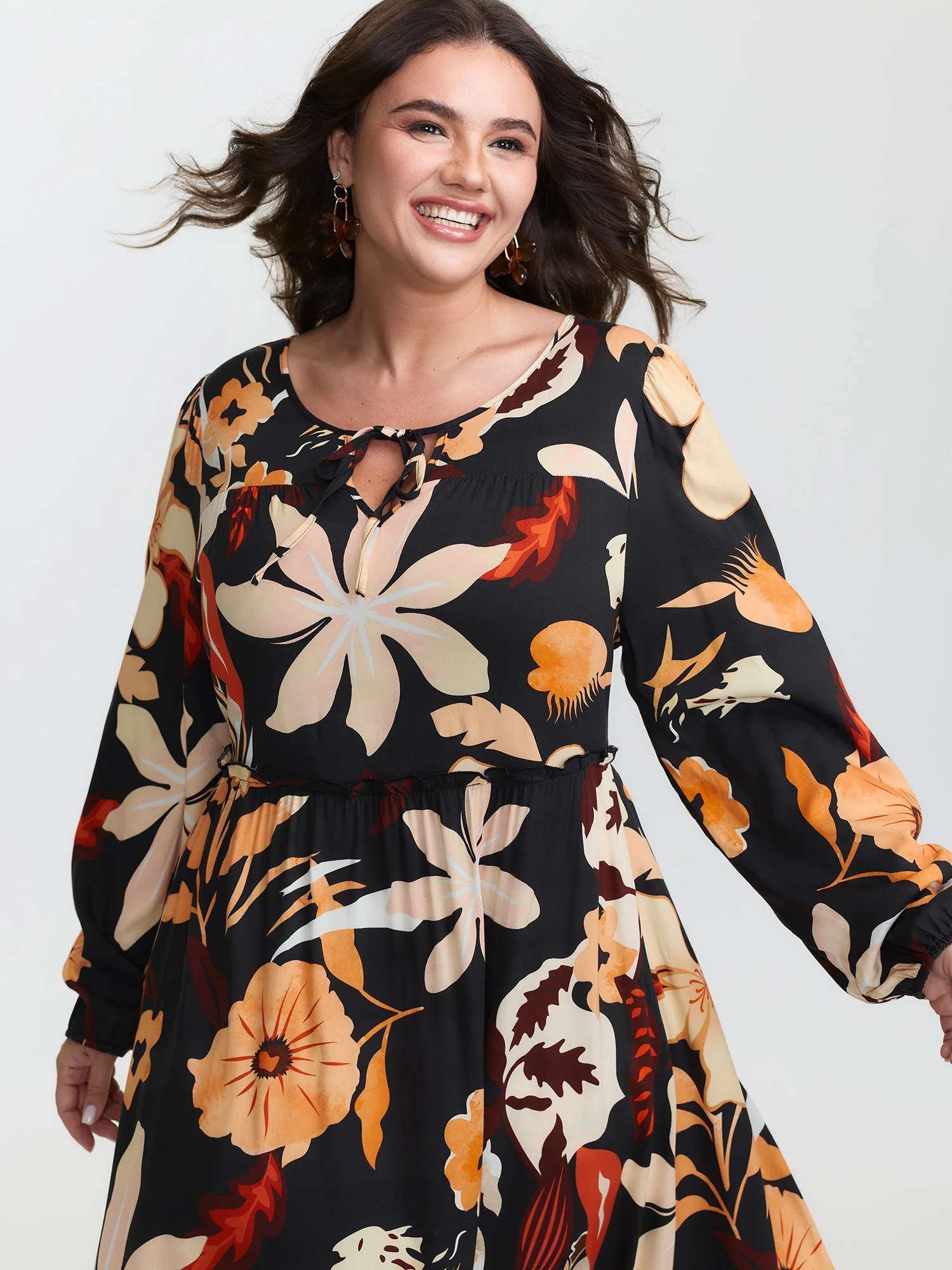 Supersoft Stretchy Floral Print Maxi Dress - Image 2