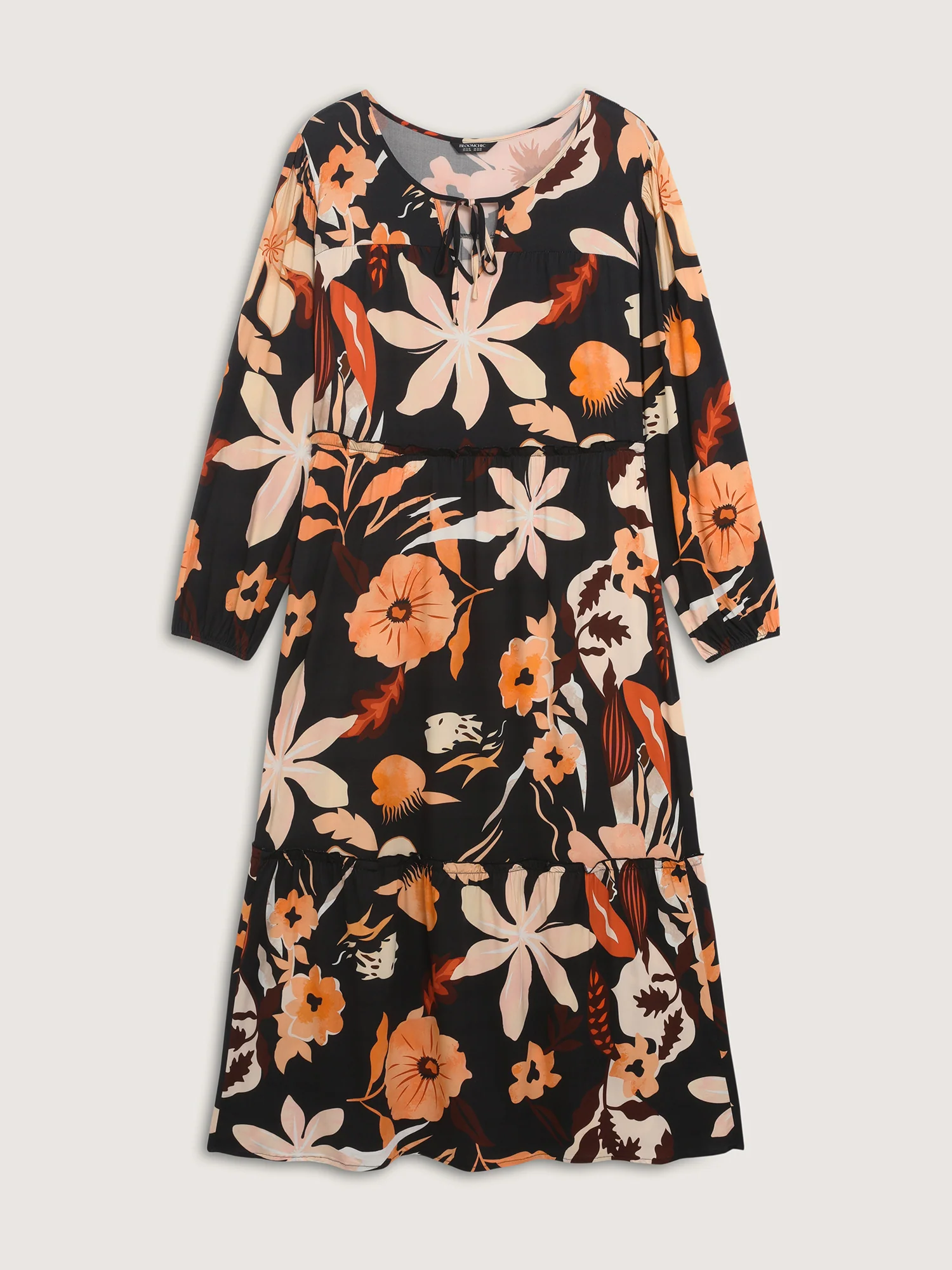 Supersoft Stretchy Floral Print Maxi Dress - Image 7