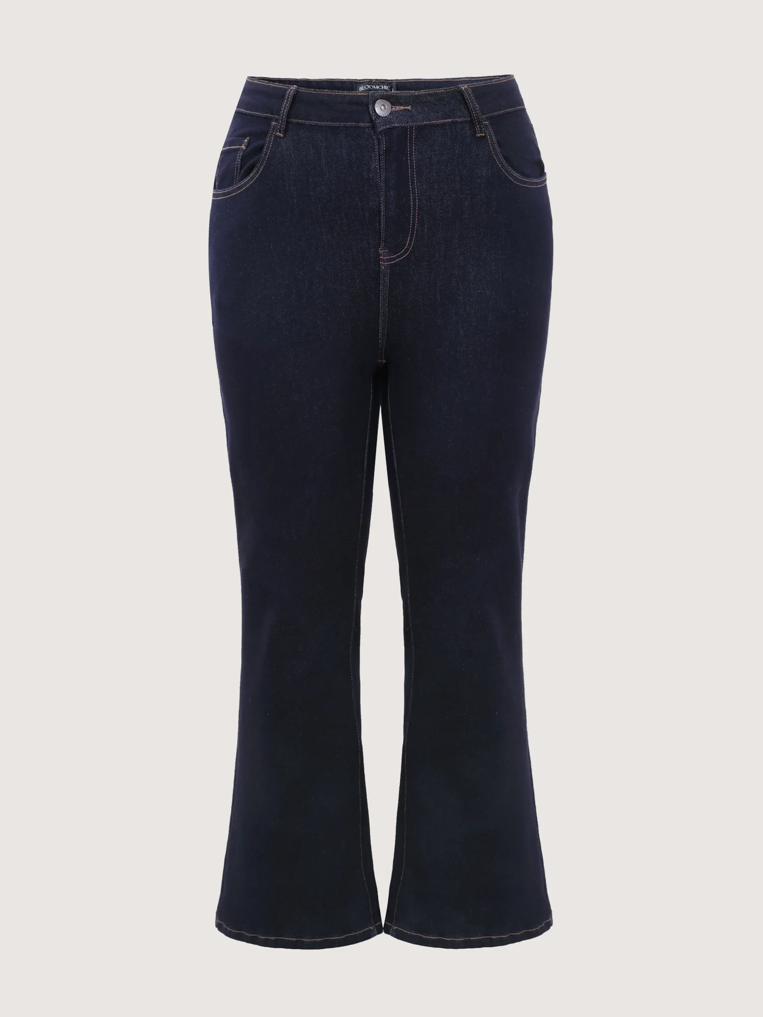 Supersoft Stretchy Mid-Rise Flared Hem Jeans - Image 8