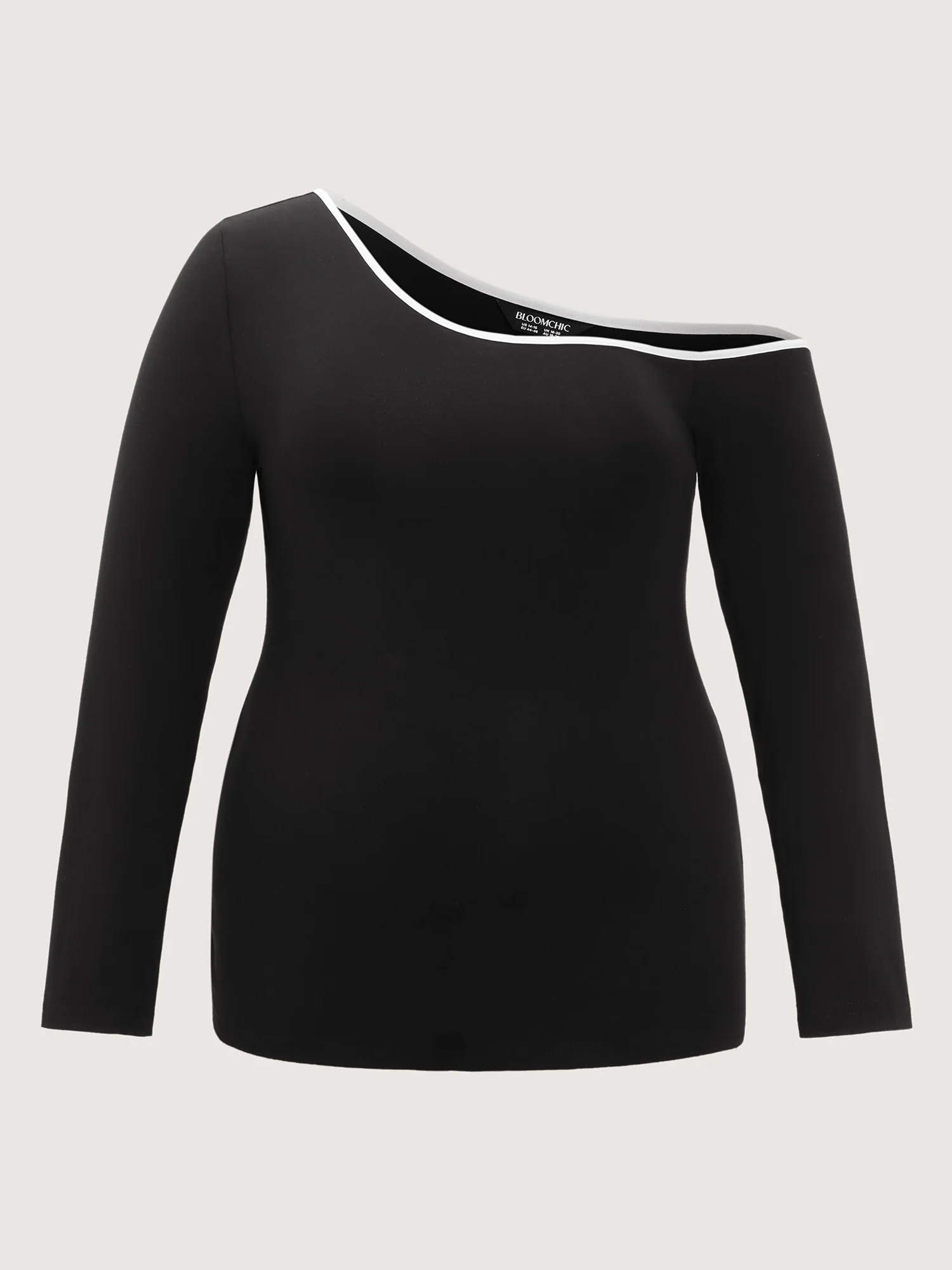 Supersoft Stretchy One-Shoulder T-Shirt - Image 8