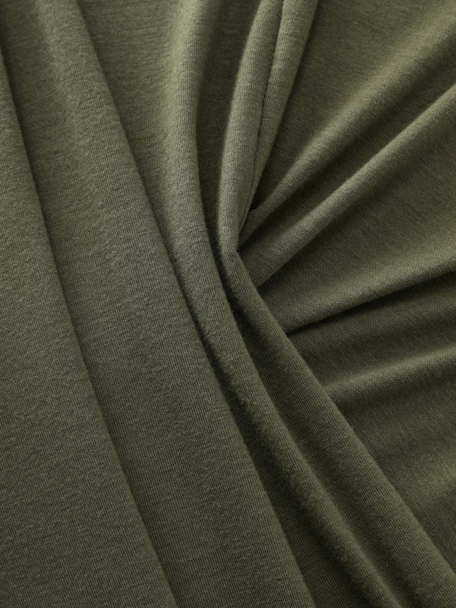 Supersoft Stretchy Overlap Pleated Knit Top - Image 6