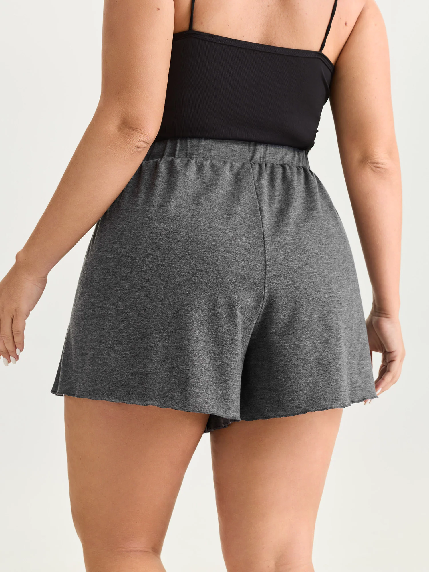 Supersoft Stretchy Petal Hem Lounge Bottoms - Image 5