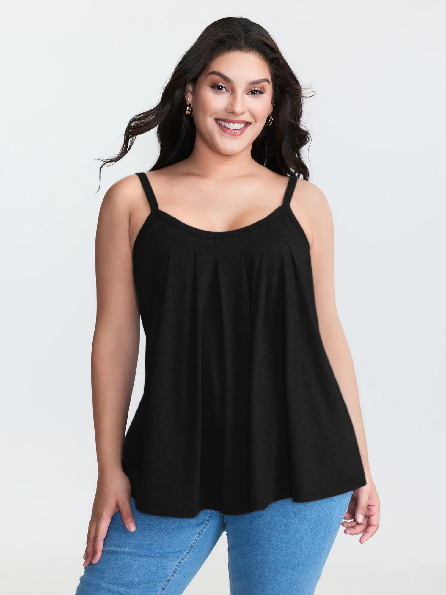 Supersoft Stretchy Pleated Tank Top - Image 9