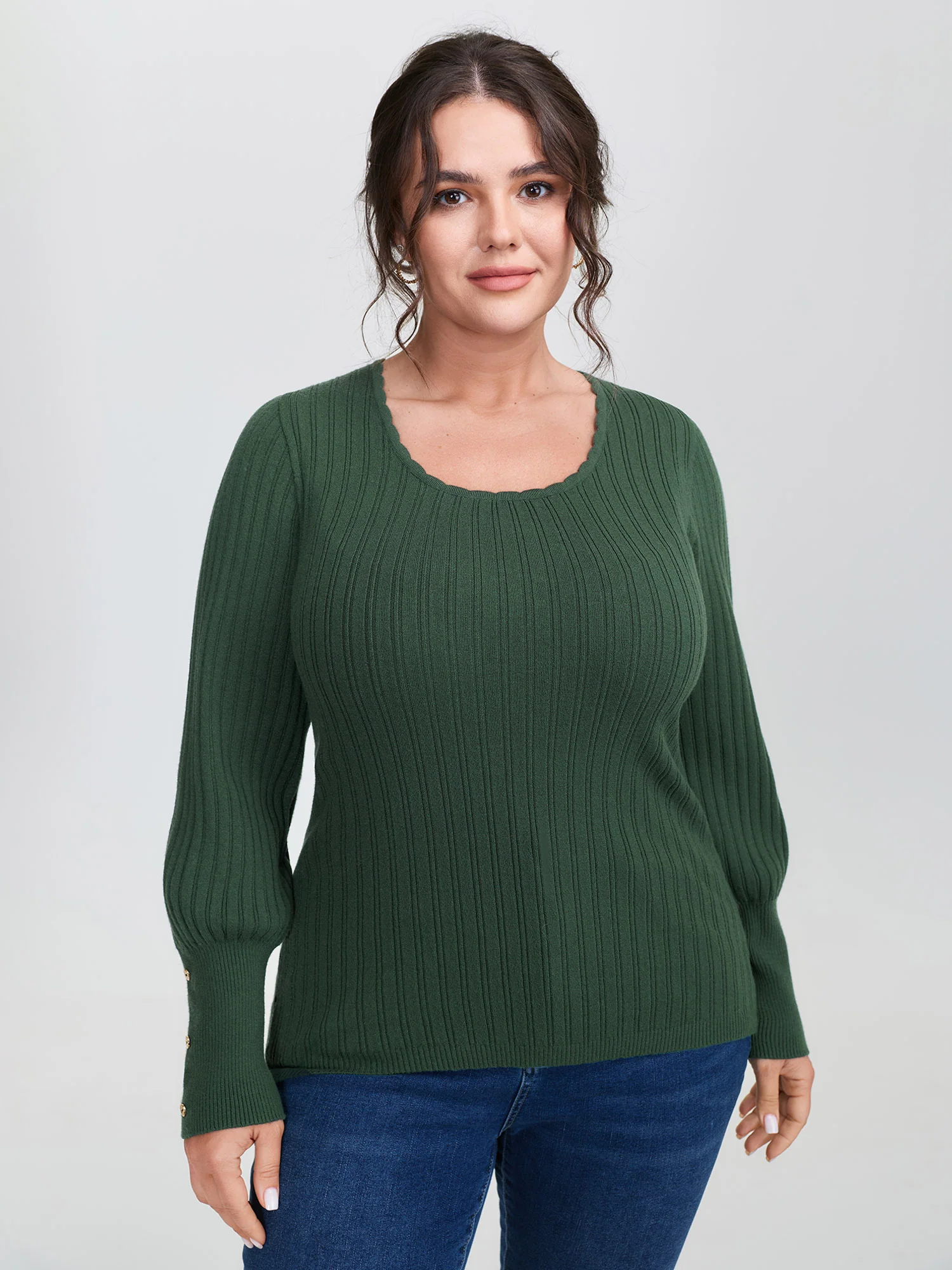 Supersoft Stretchy Round Neck Pullover - Image 4