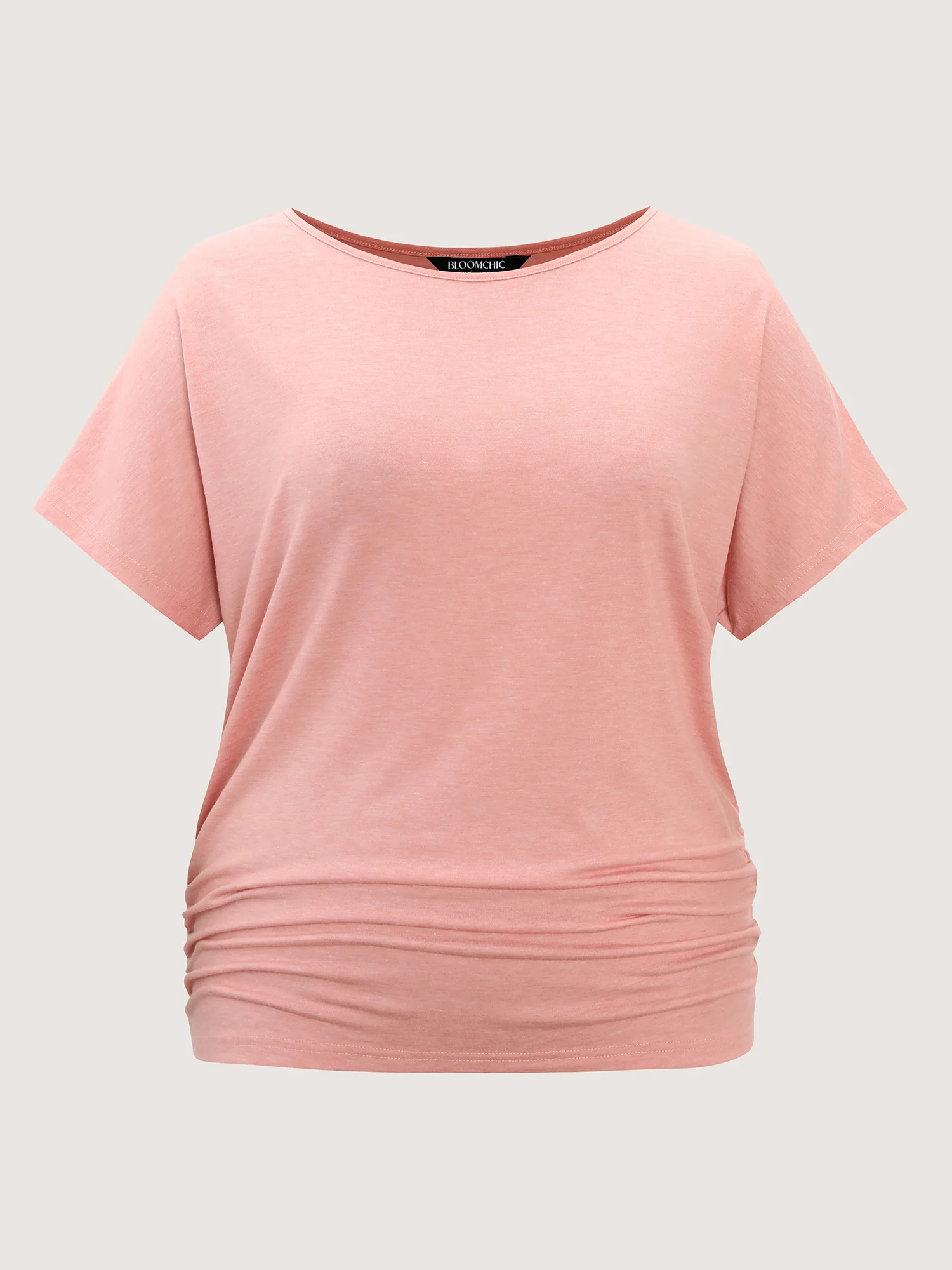 Supersoft Stretchy Ruched Hip-Coverage T-Shirt - Image 7