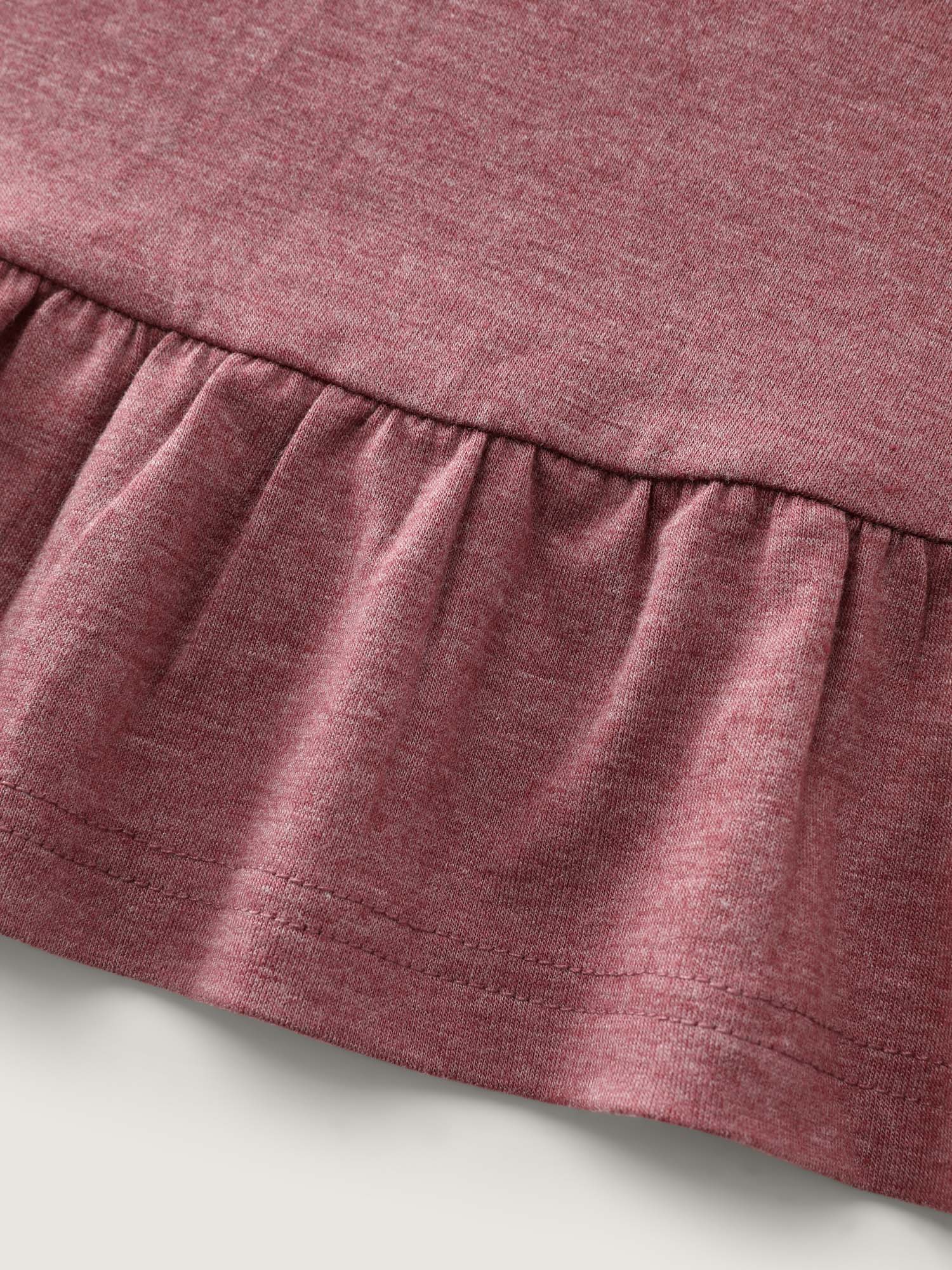 Supersoft Stretchy Ruffled Hemline Button T-Shirt - Image 6