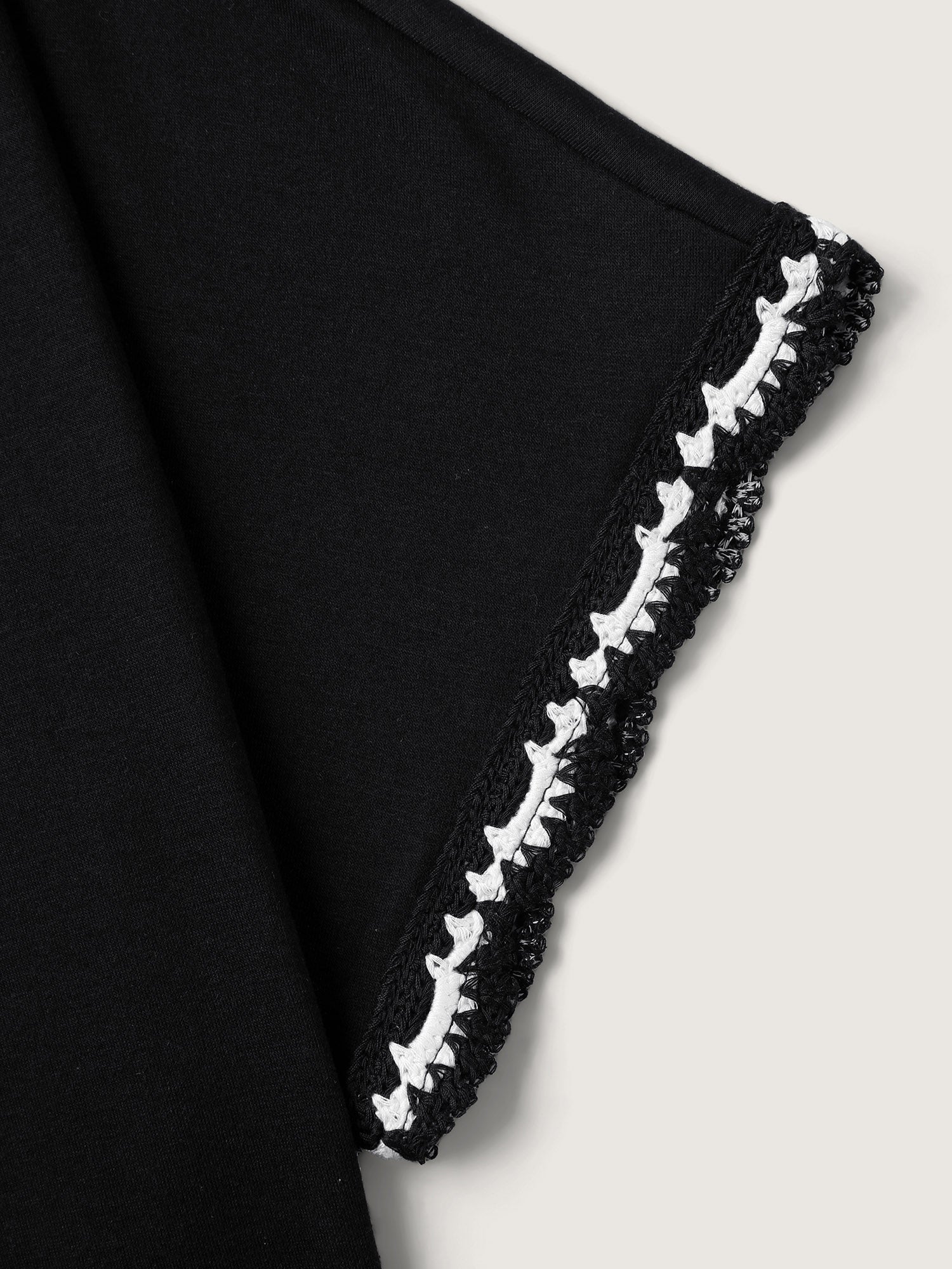Supersoft Stretchy Scalloped Neck Solid T-Shirt - Image 6