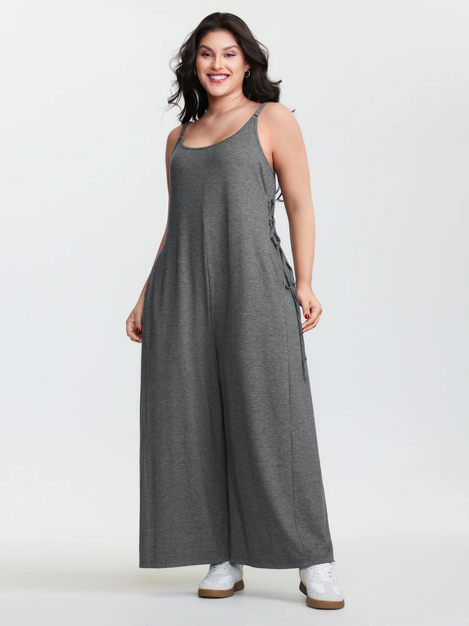 Supersoft Stretchy Side Tie Jumpsuit - Image 2