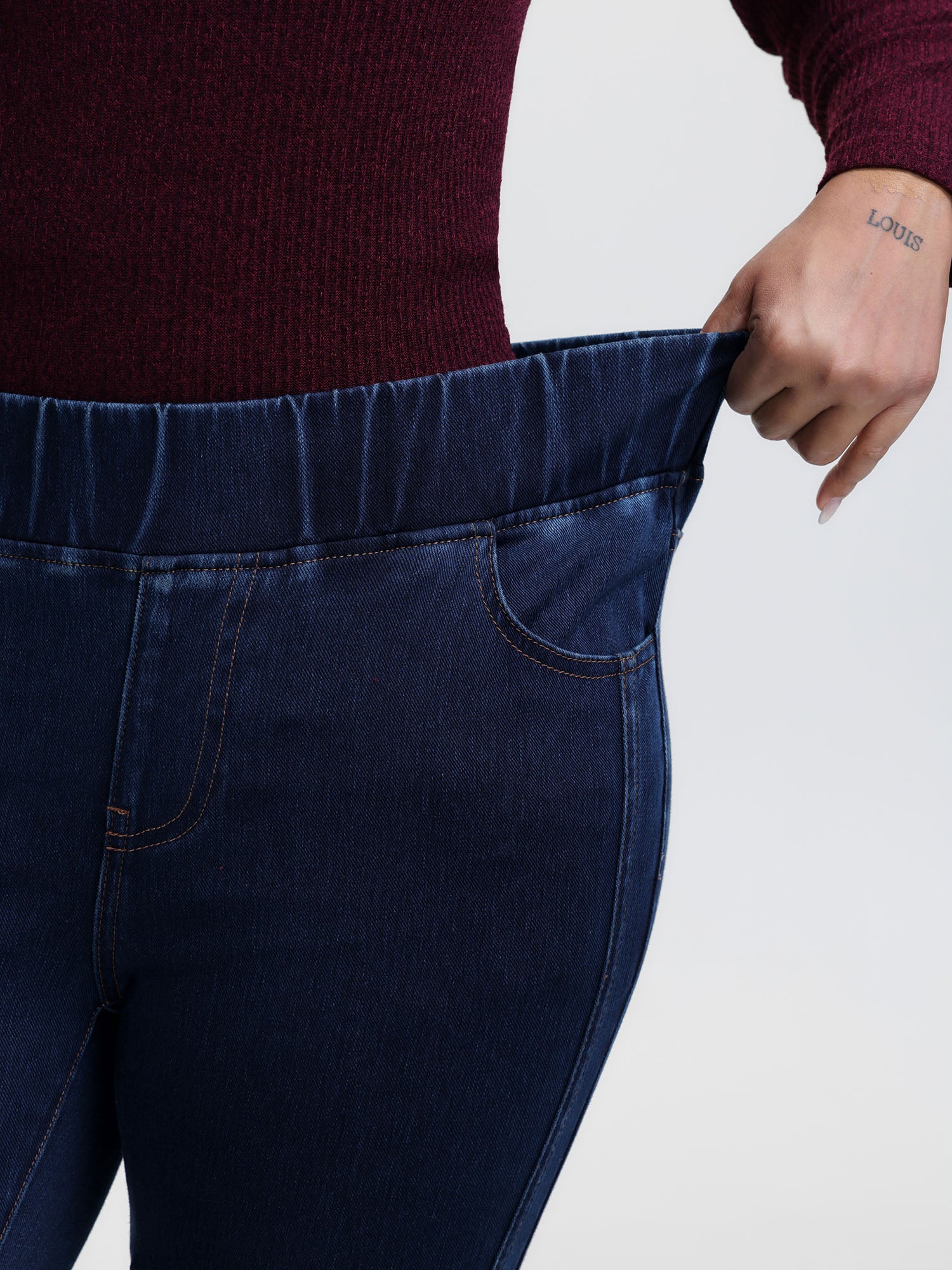 Supersoft Stretchy Skinny-Fit Knit Jeans - Image 4