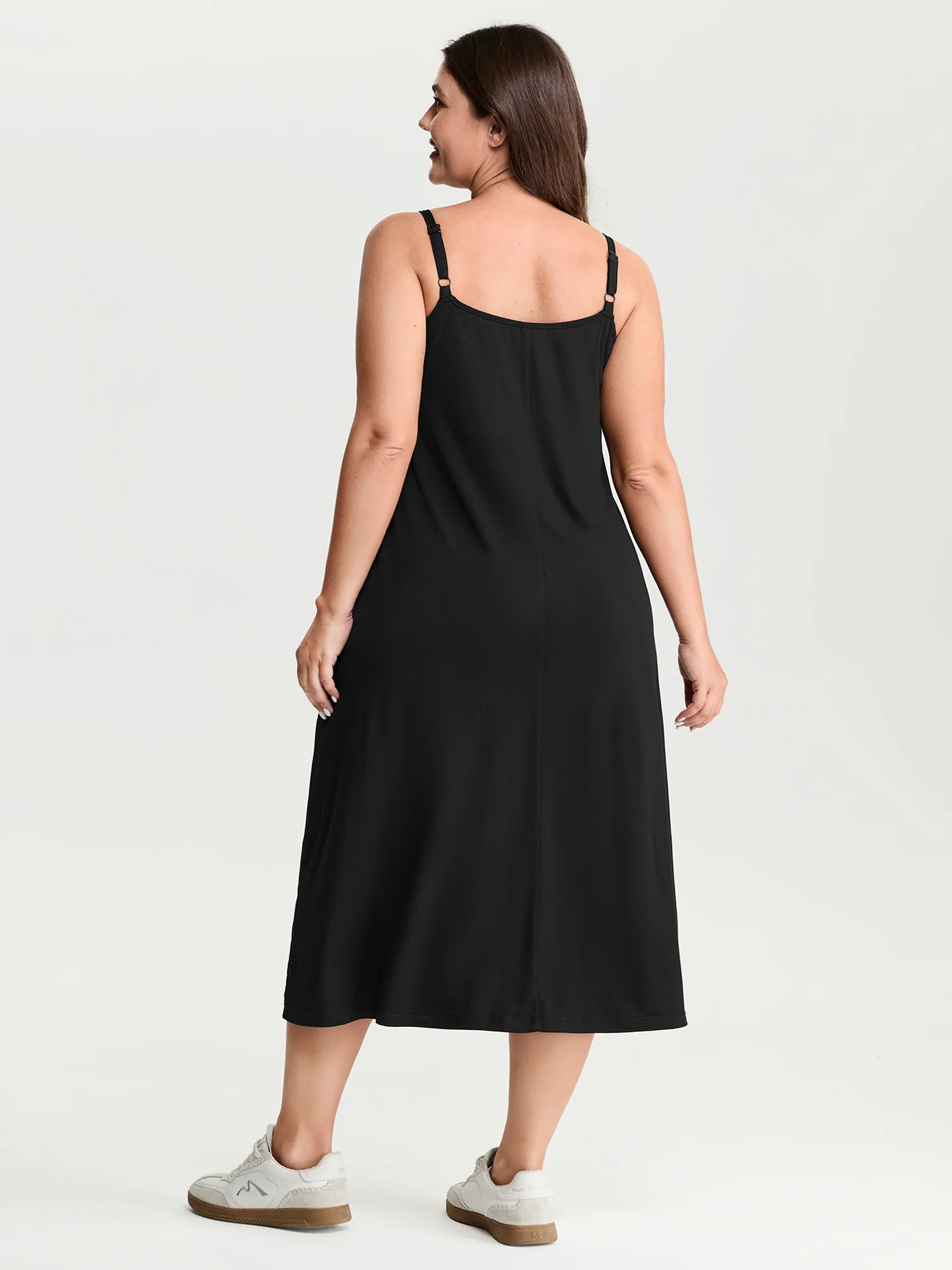 Supersoft Stretchy Supportive Bra Flowy Midi Dress - Image 5
