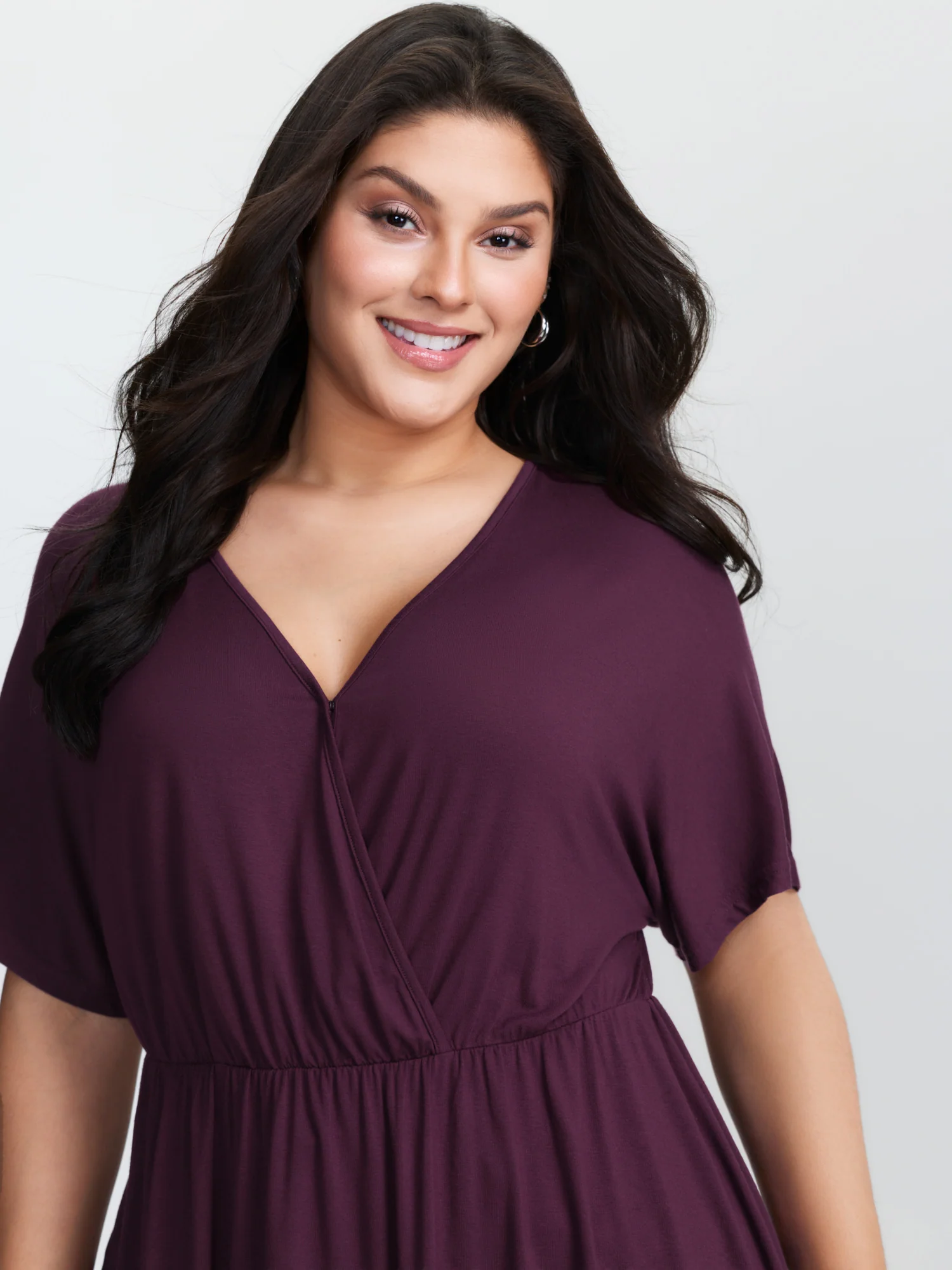 Supersoft Stretchy Surplice T-Shirt - Image 2