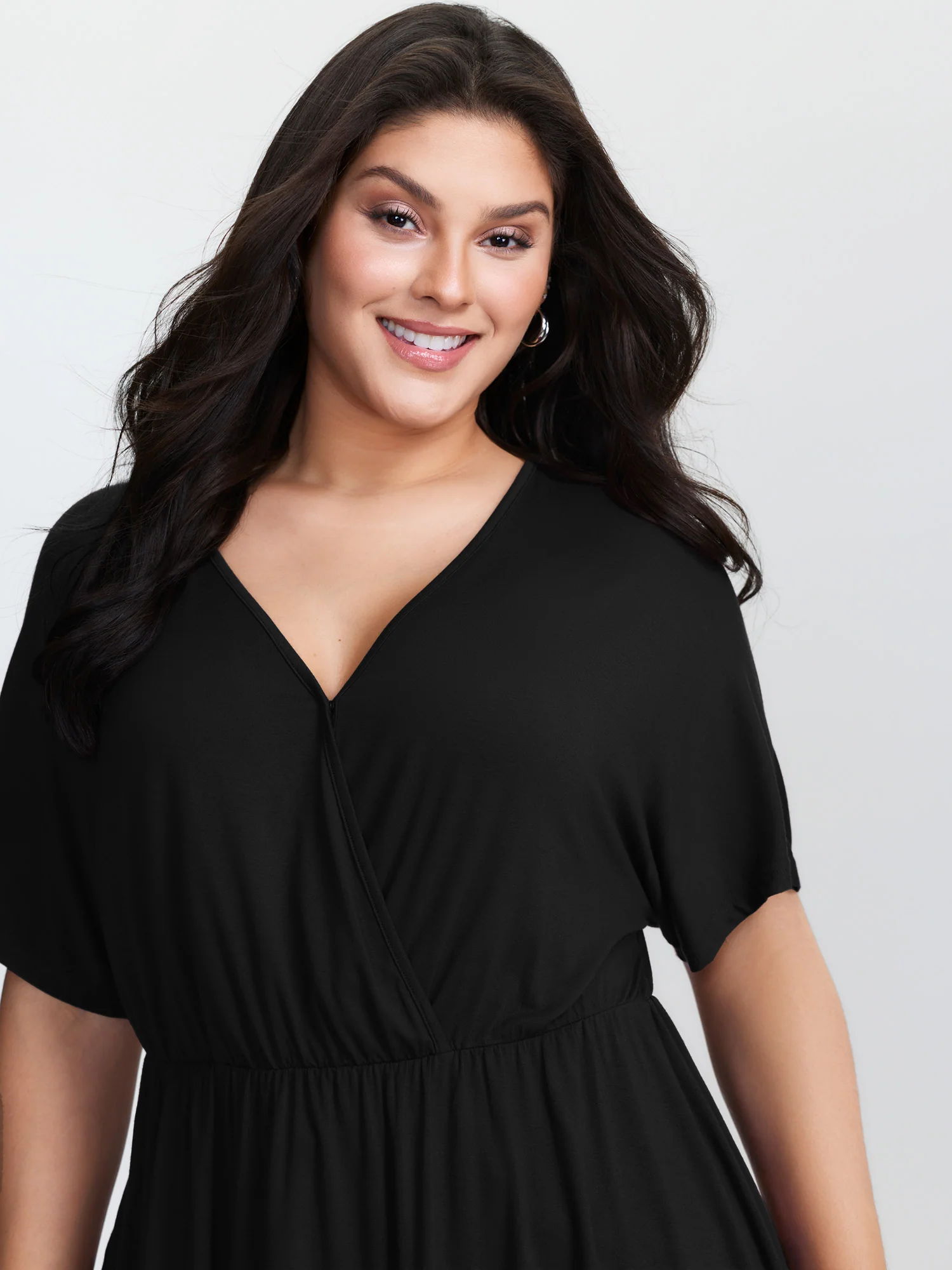 Supersoft Stretchy Surplice T-Shirt - Image 9