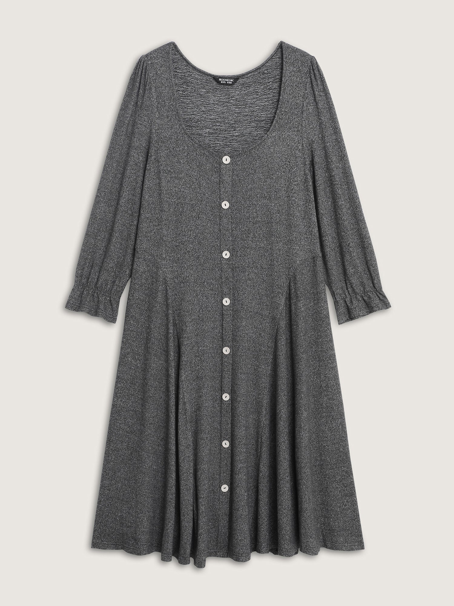 Supersoft Stretchy Waist-Defining Knit Midi Dress - Image 7