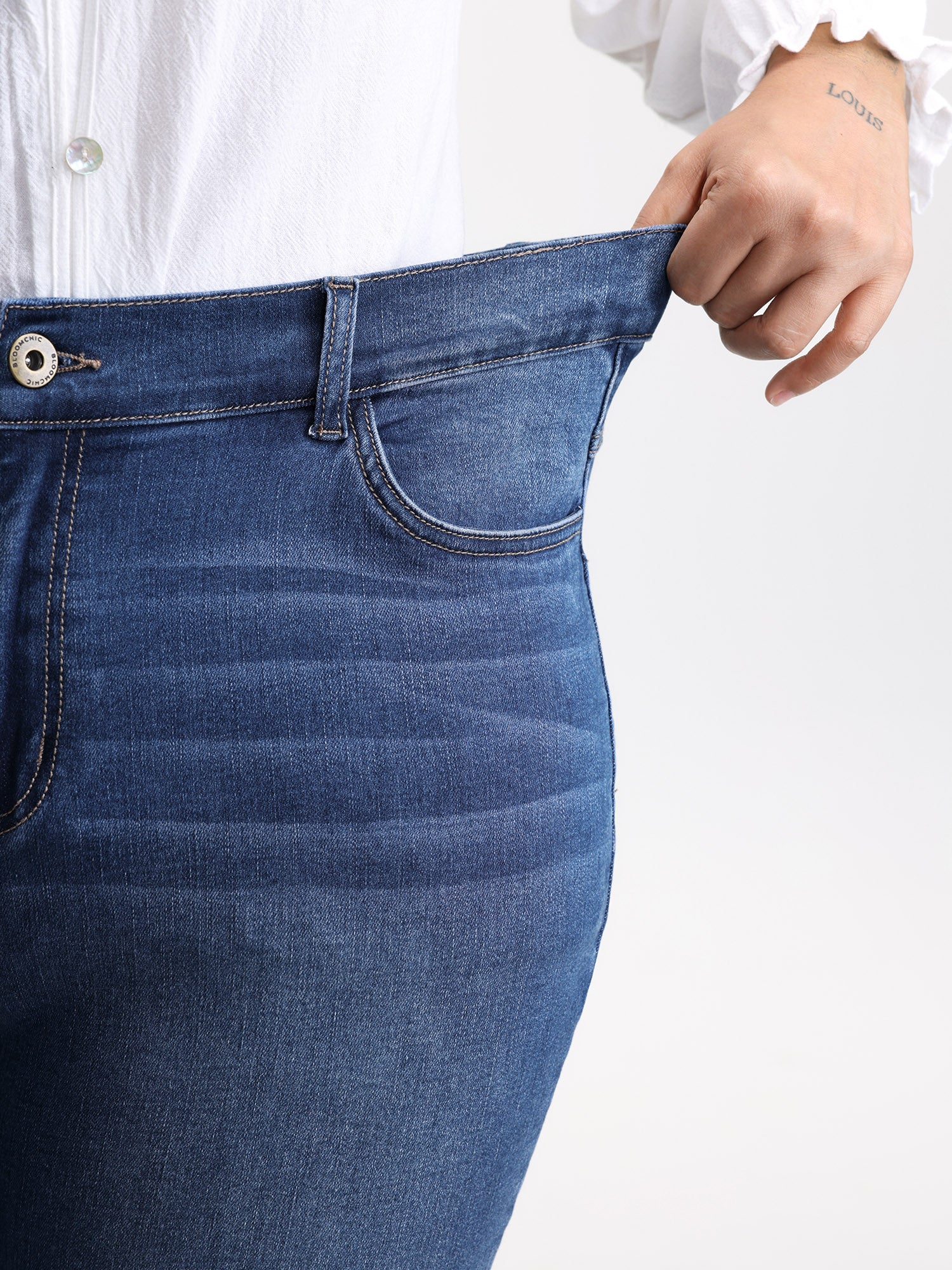Supersoft Stretchy Waist Skinny-Fit Jeans - Image 5