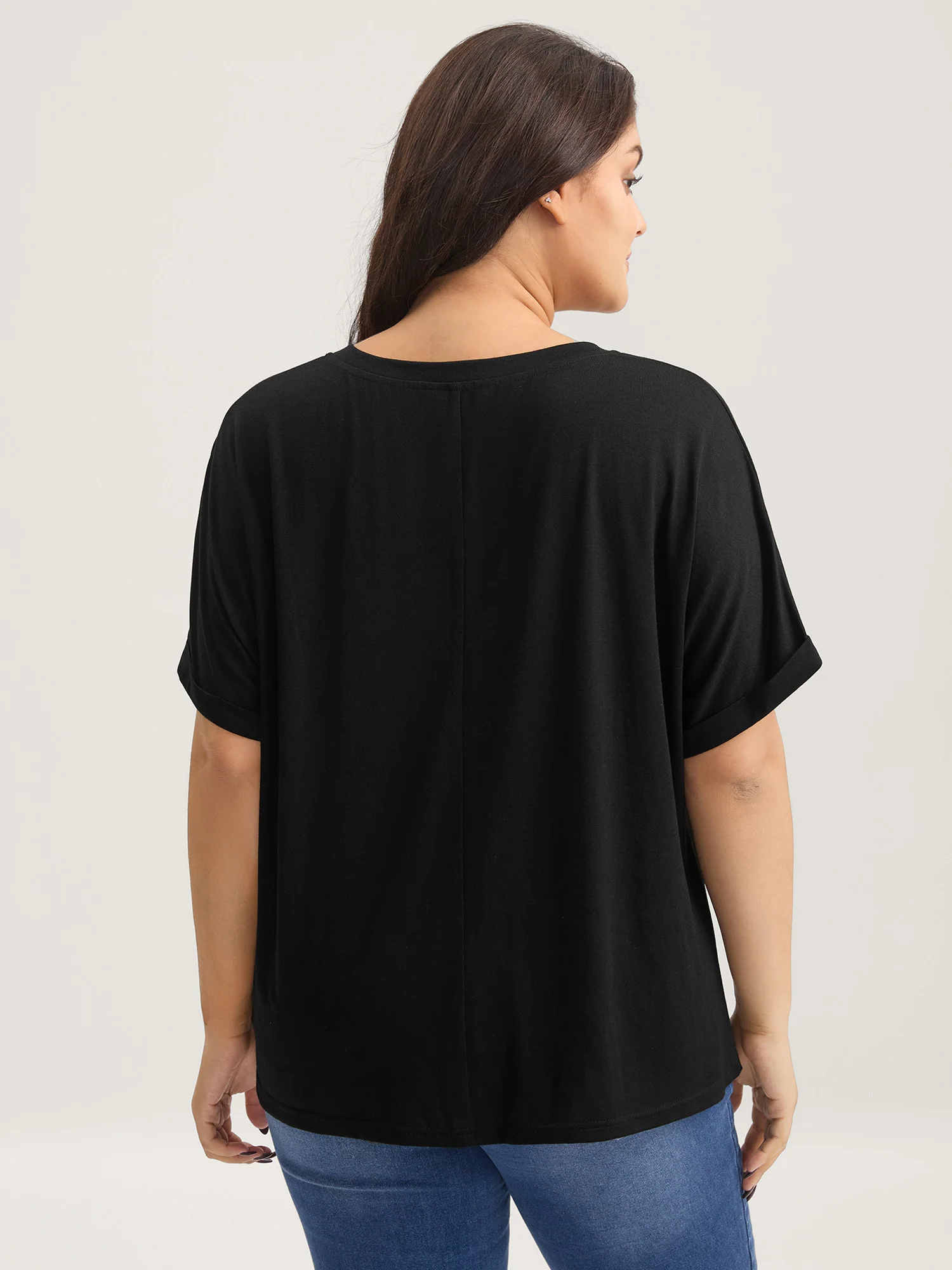 Supersoft Stretchy Zirconia Design T-Shirt - Image 3
