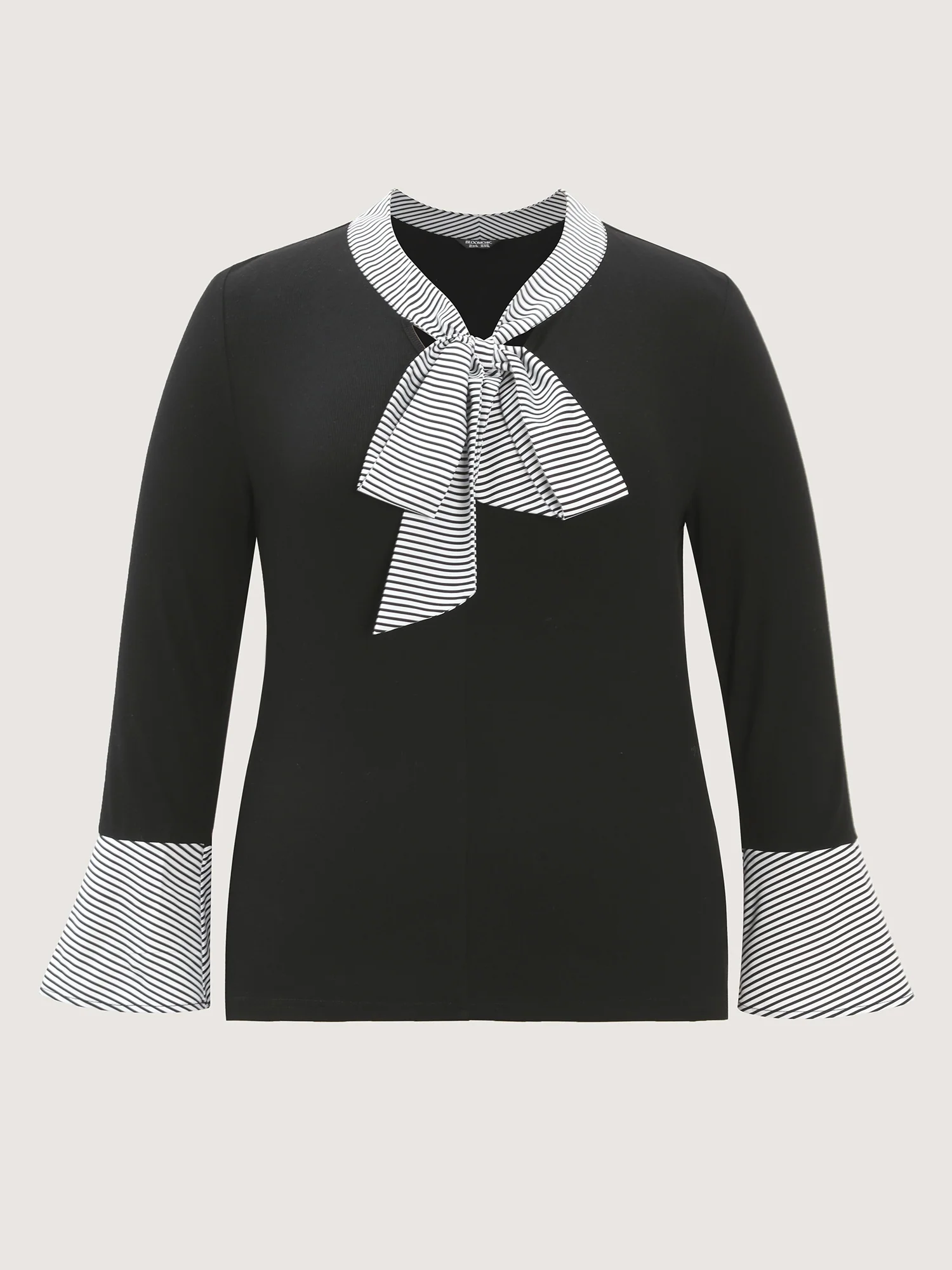 Supersoft Stripe Bow Accent Top - Image 6