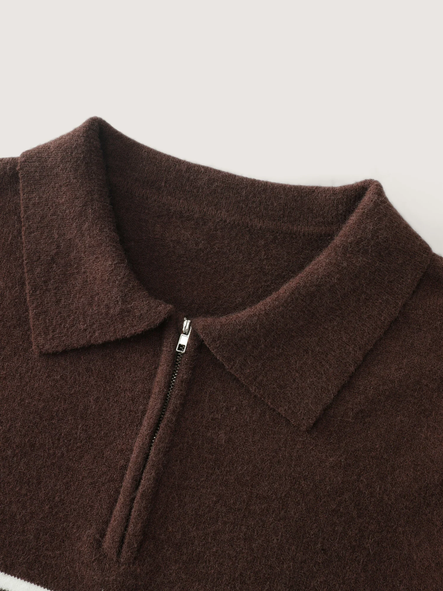 Supersoft Stripe Half-Zipper Collar Pullover - Image 5