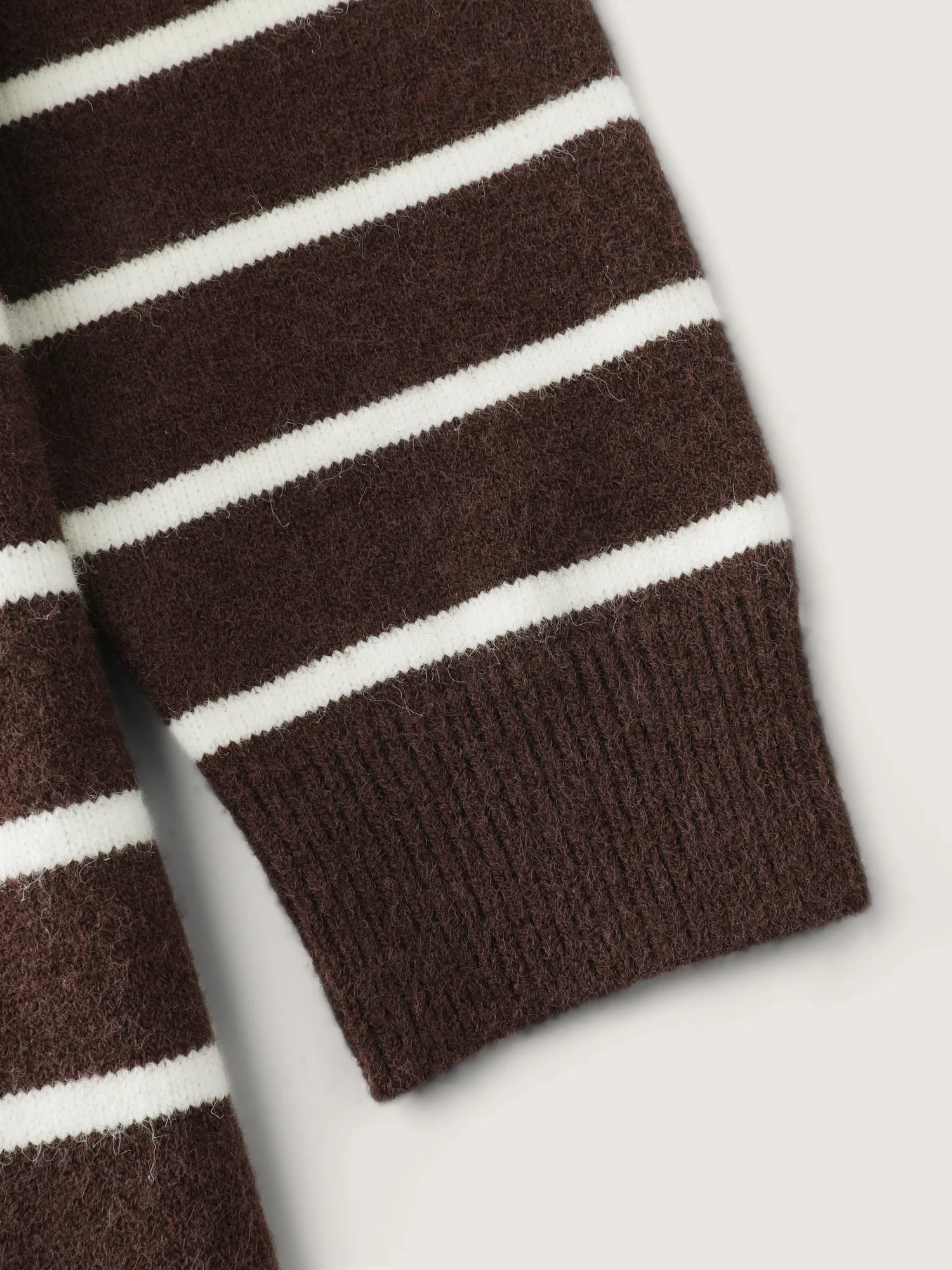 Supersoft Stripe Half-Zipper Collar Pullover - Image 6