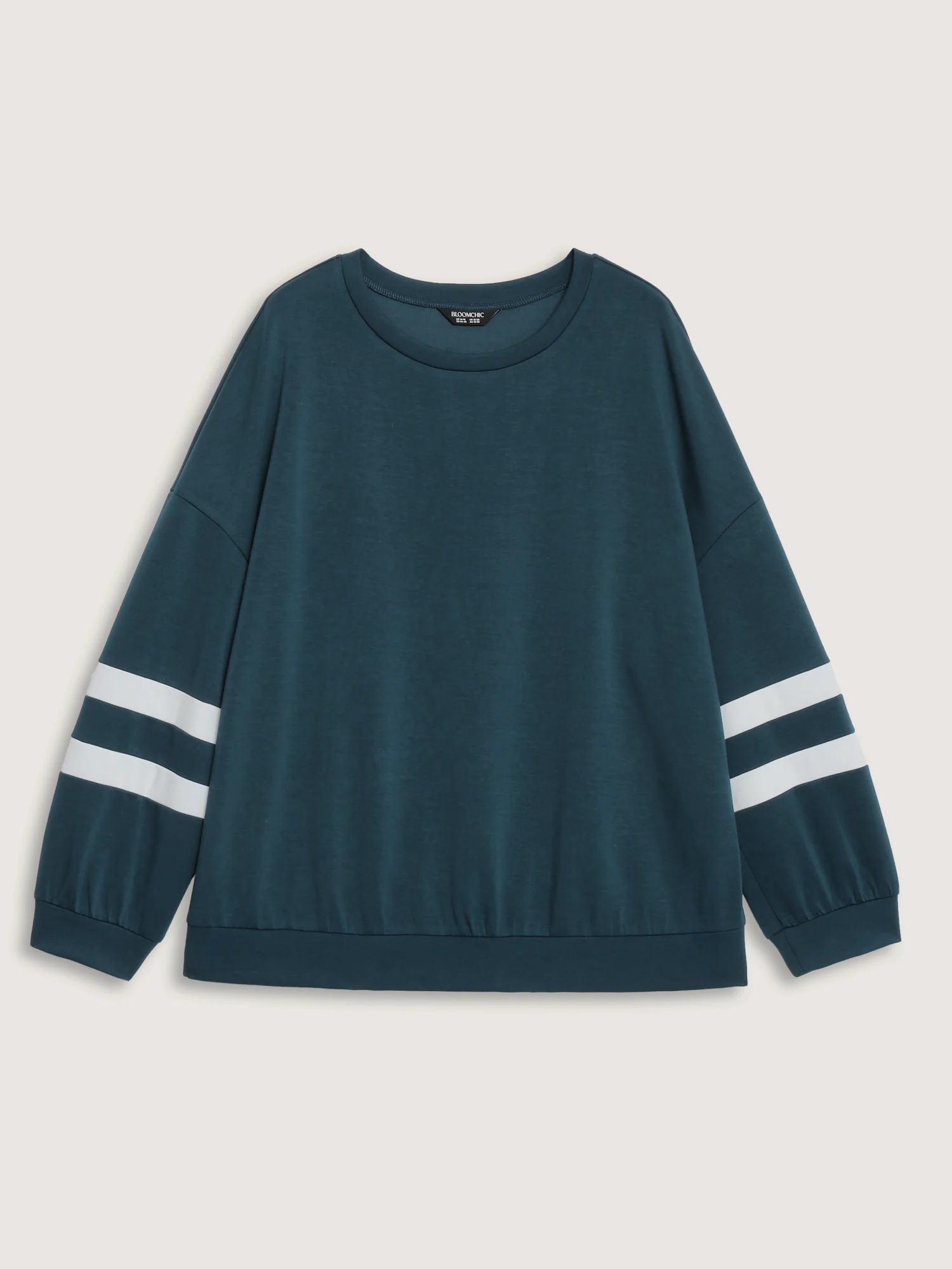 Supersoft Stripe Sleeve Contrast Sweatshirt - Image 6