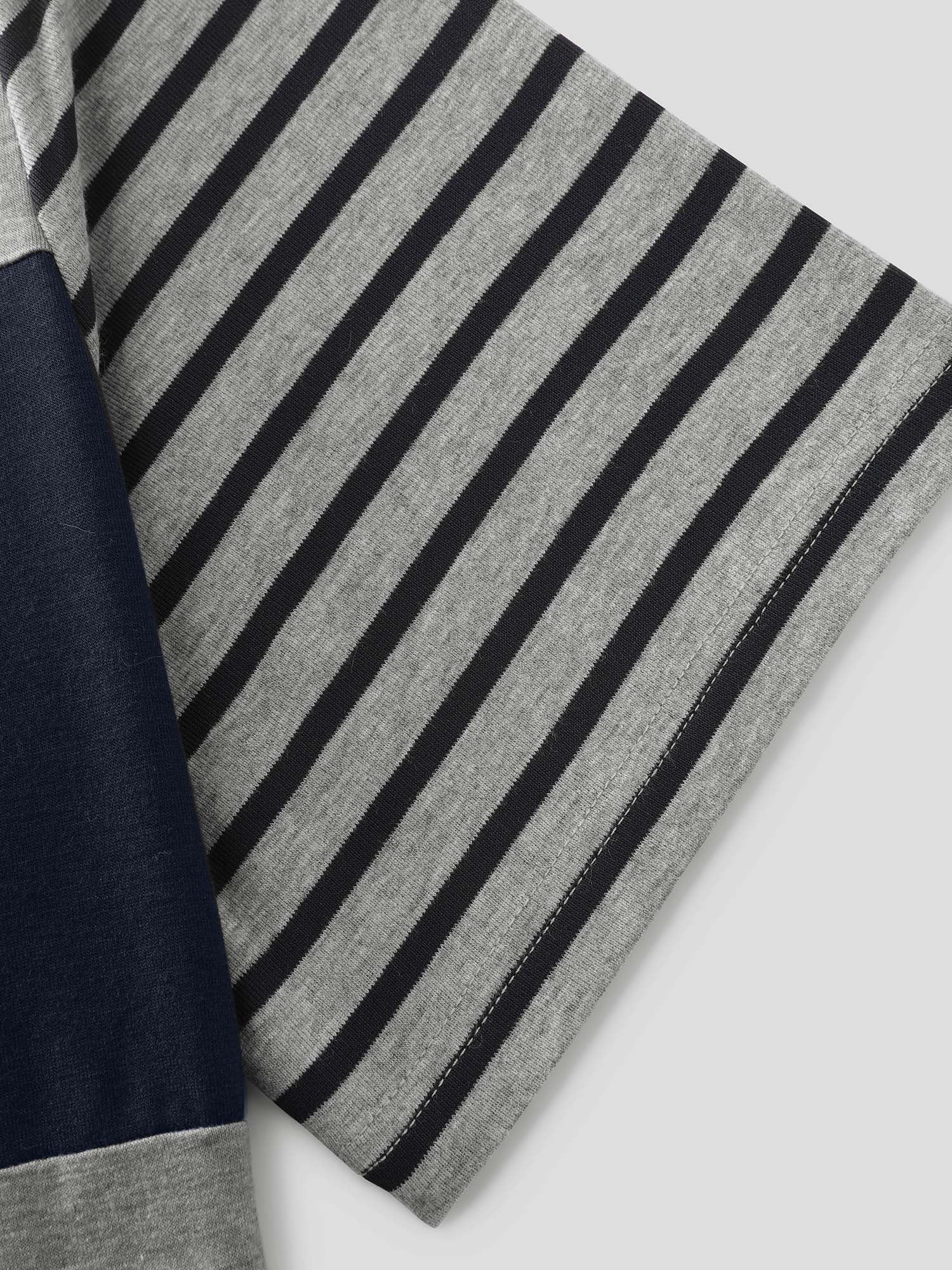 Supersoft Striped Color Contrast T-Shirt - Image 6