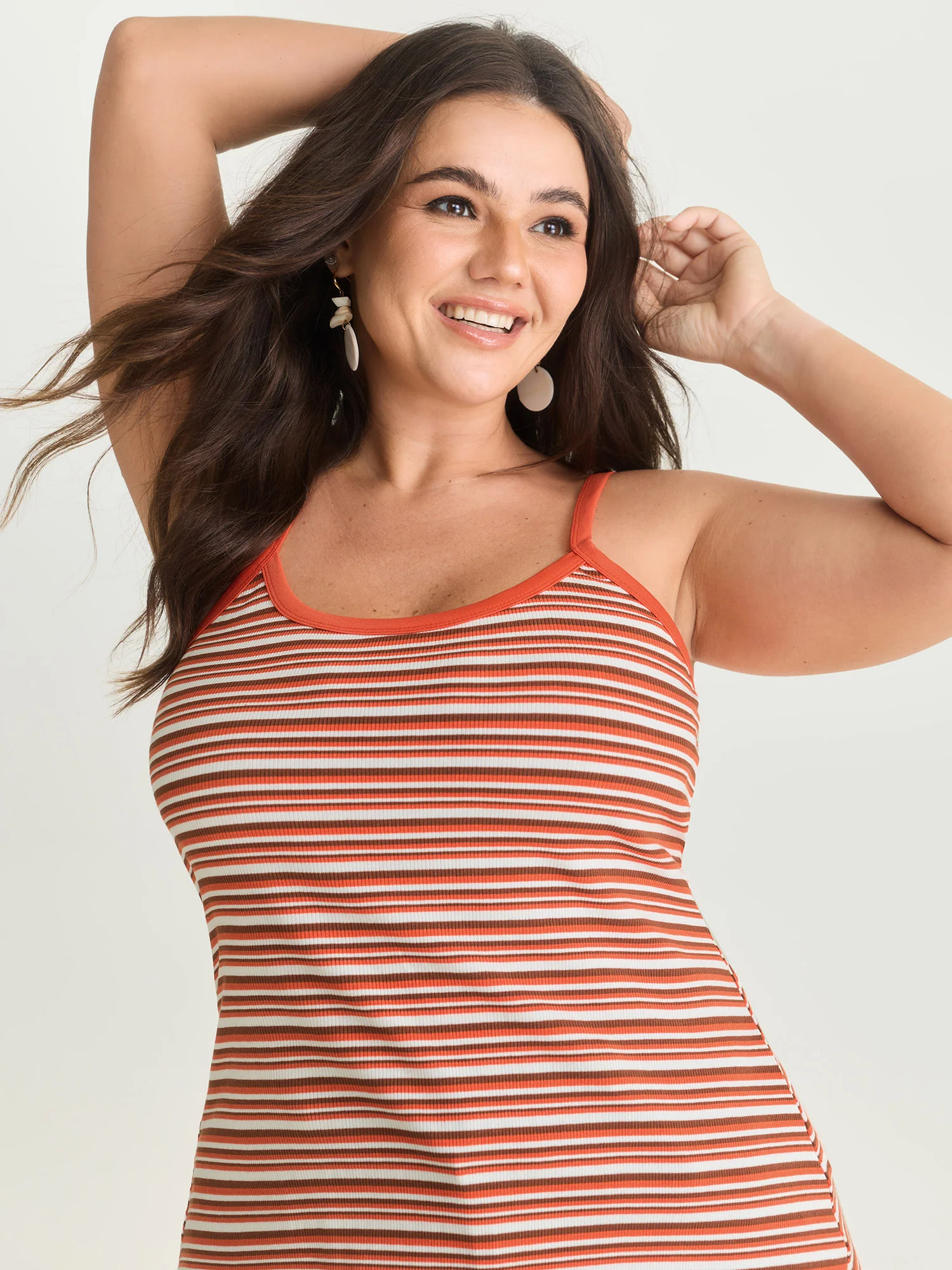 Supersoft Striped Pattern Tank Top - Image 2