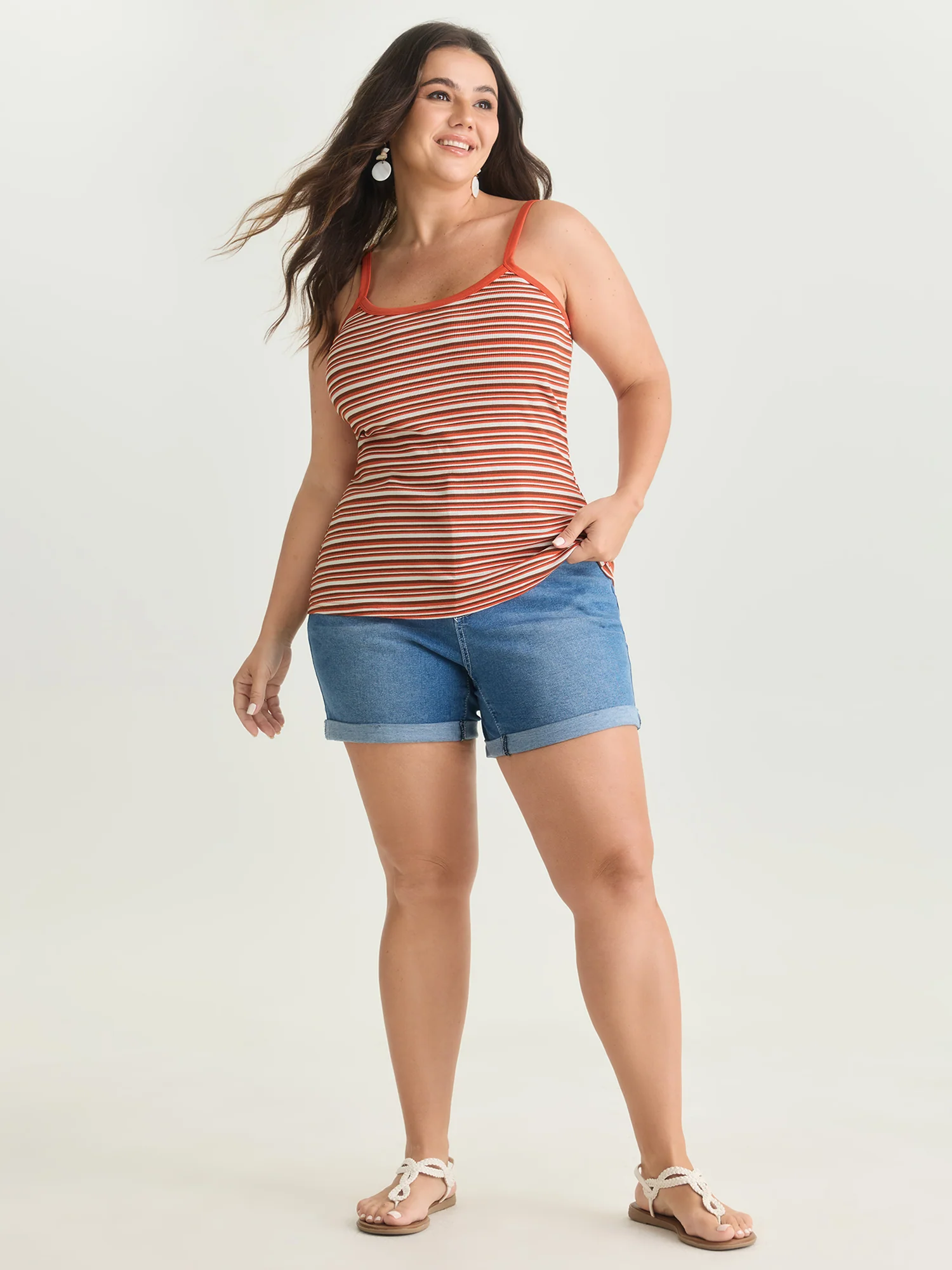Supersoft Striped Pattern Tank Top - Image 3