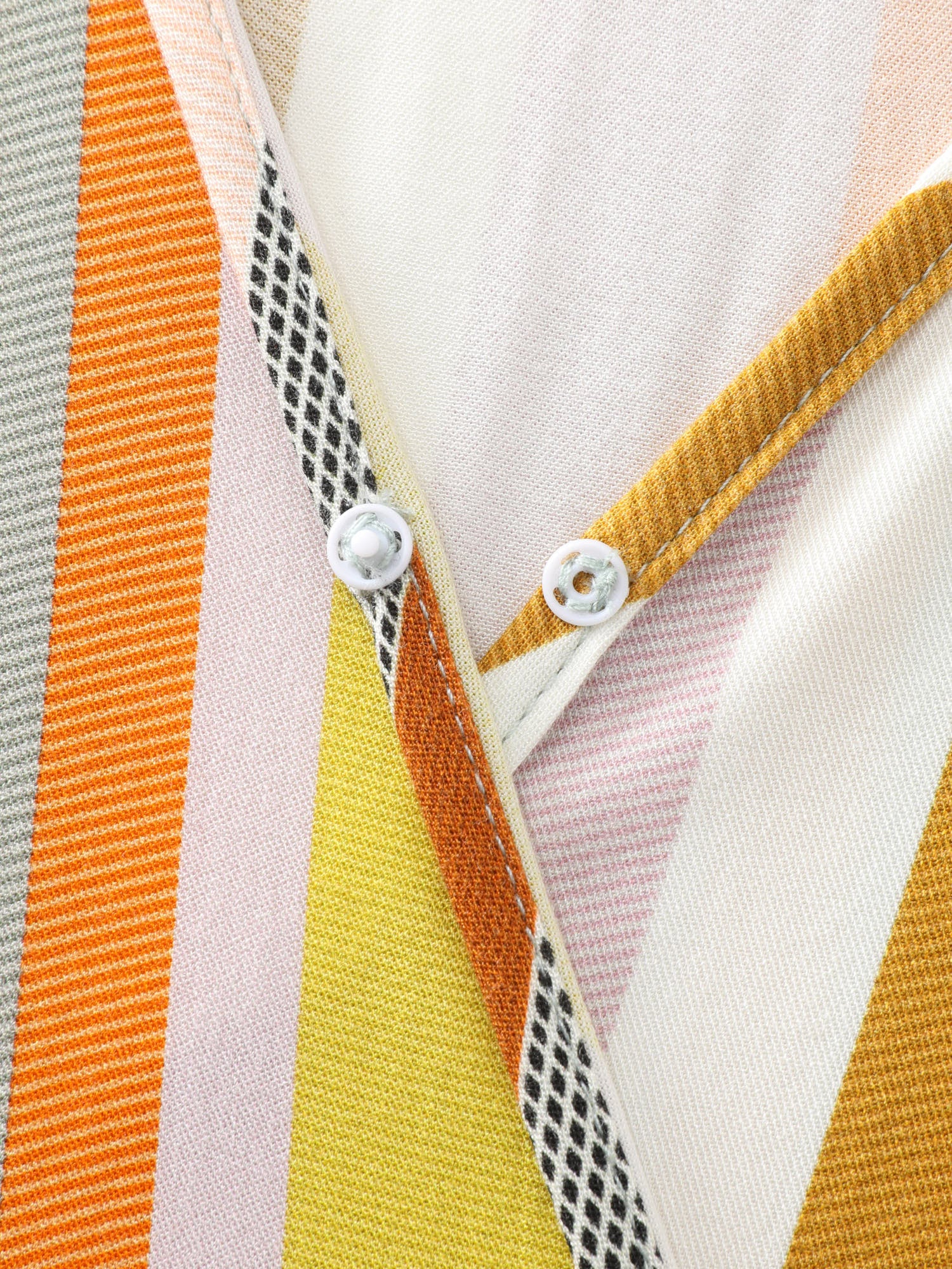 Supersoft Striped Wrap Neckline Midi Dress - Image 7