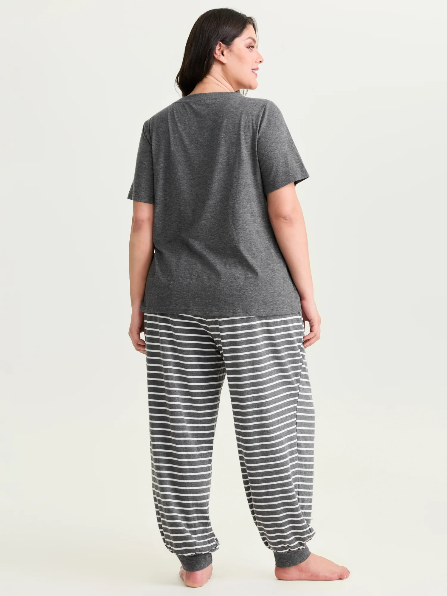 Supersoft Stripes Printed Lounge Set - Image 7