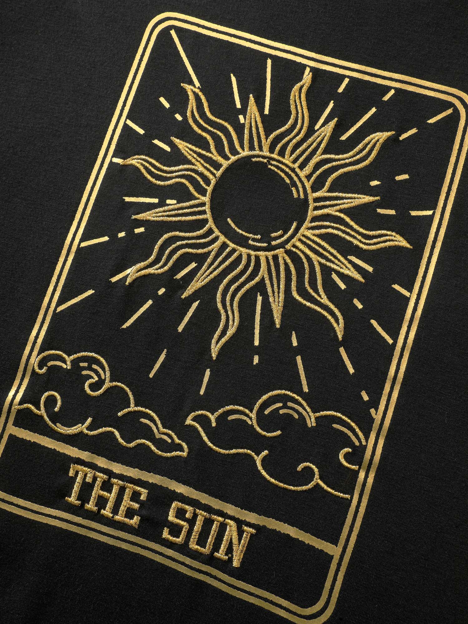 Supersoft Sun Embroidered Round Neck T-Shirt - Image 5
