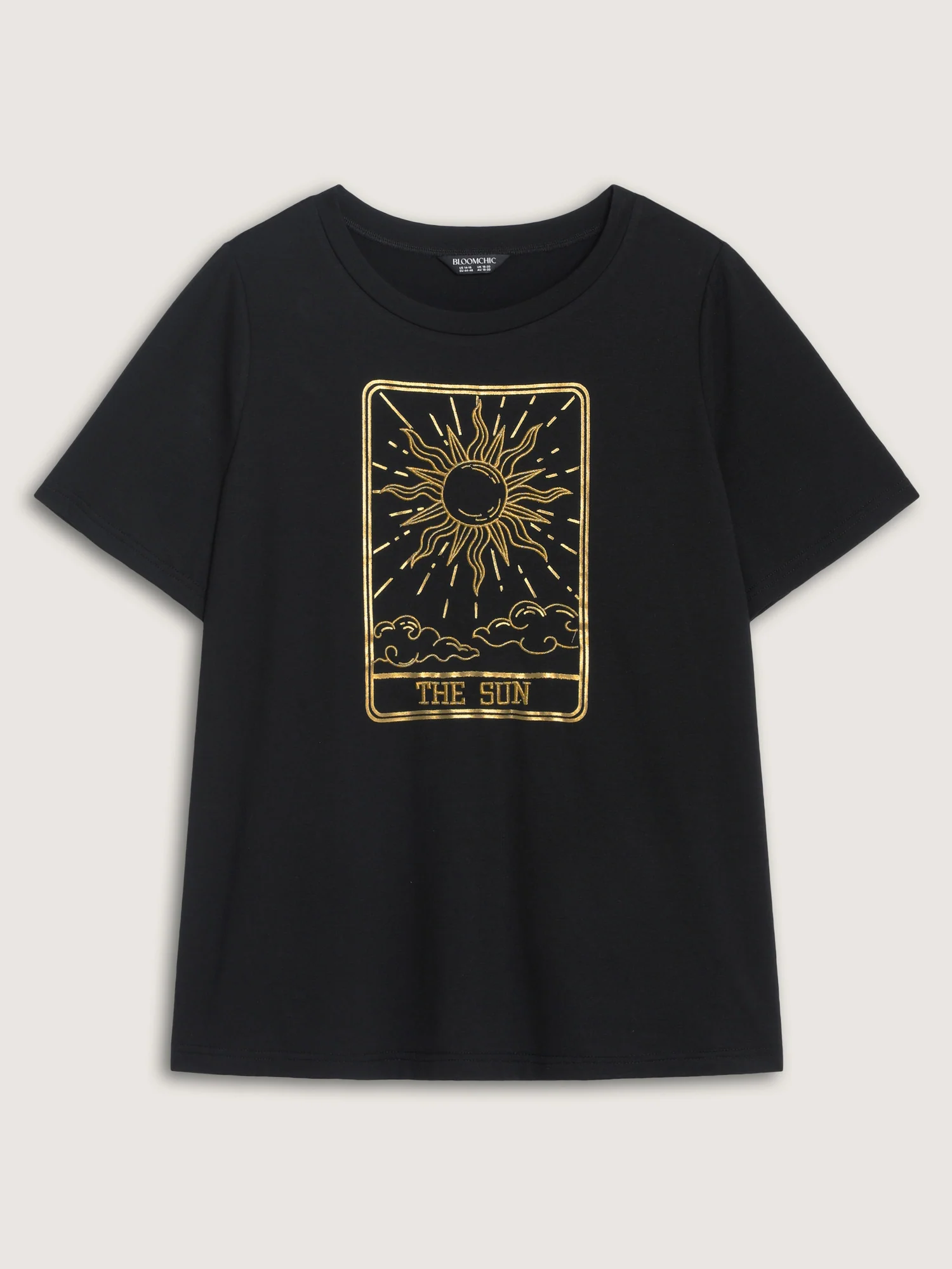 Supersoft Sun Embroidered Round Neck T-Shirt - Image 6